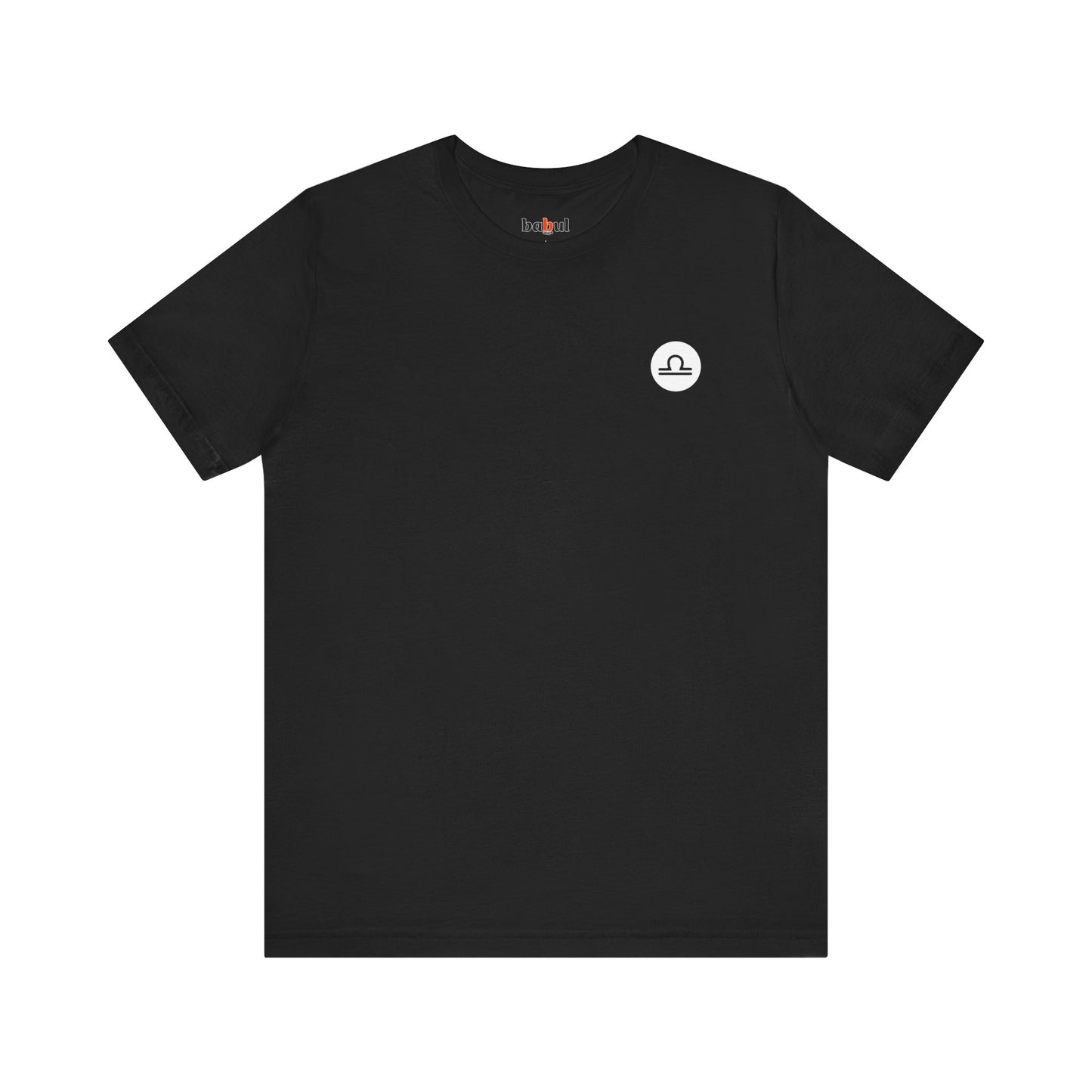 Libra - Gothic Zodiac, Red Graphic on the back T-Shirt. Zodiac in the Shadows