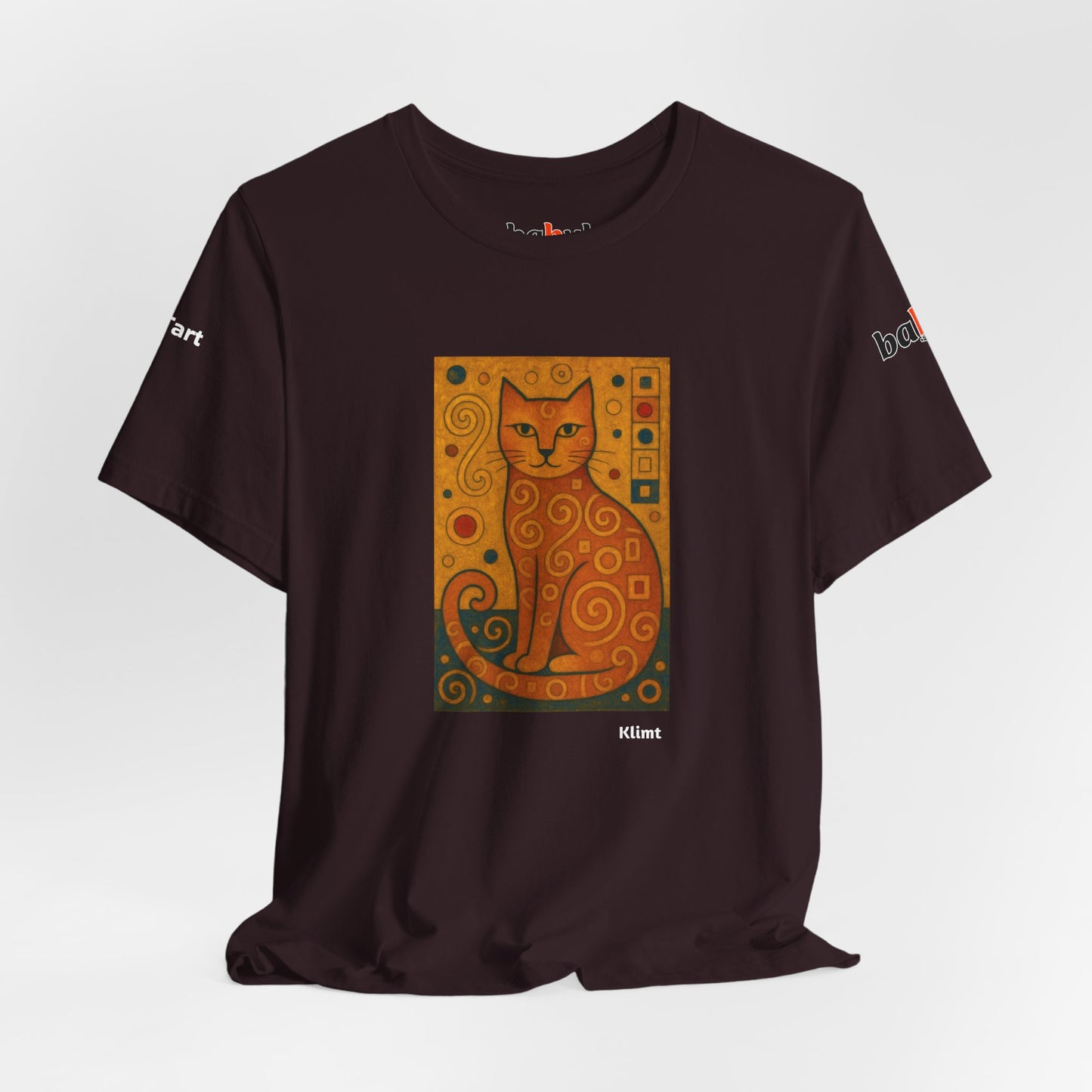 CATART Unisex Jersey Cat T-Shirt - KLIMT - Iconic Painting Reimagined with Cats