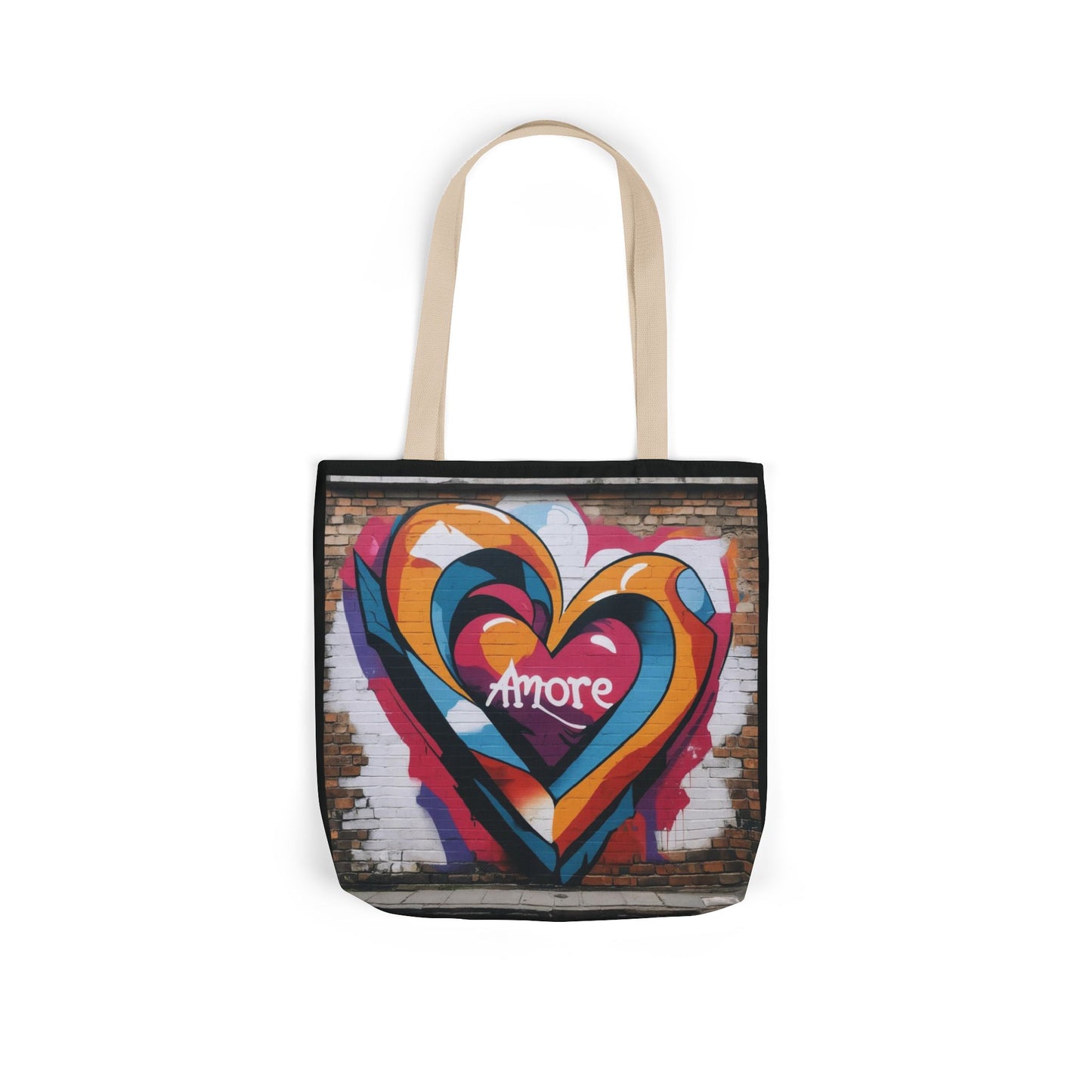 Artistic Surge - Eco-Friendly Canvas Tote Bag - HEART