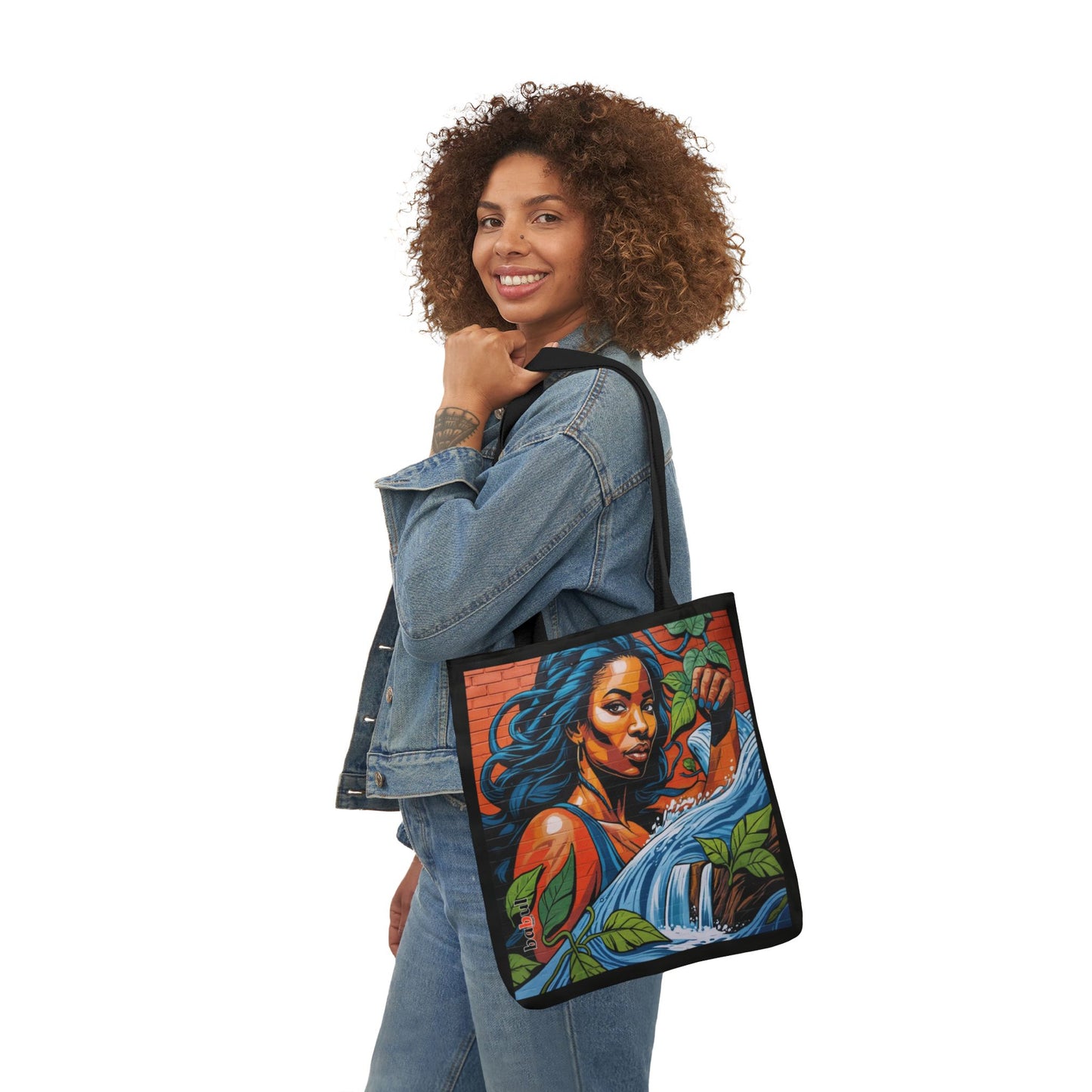 Artistic Surge - Eco-Friendly Canvas Tote Bag - WOMAN WITH WATER
