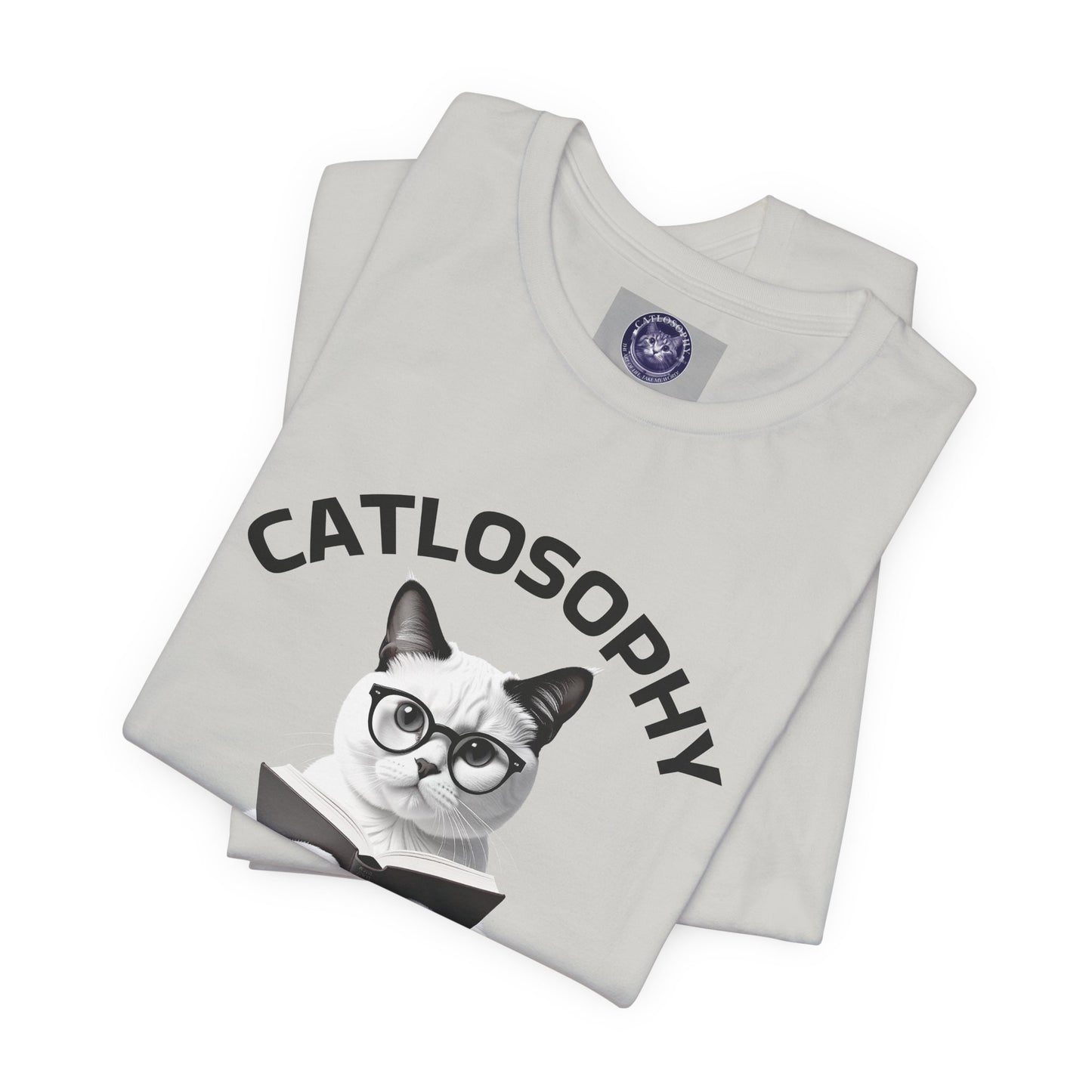 Catlosophy Unisex Jersey Short Sleeve Tee – "Life isn't about fitting In" Design