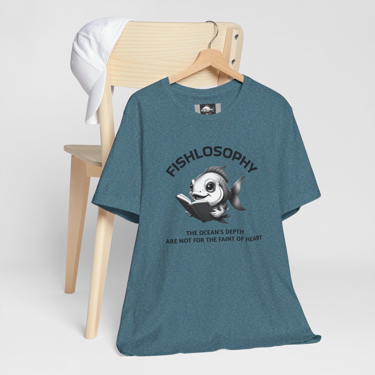 Fishlosophy Unisex Jersey Short Sleeve Tee – The Ocean' depth is not for the faint of heart