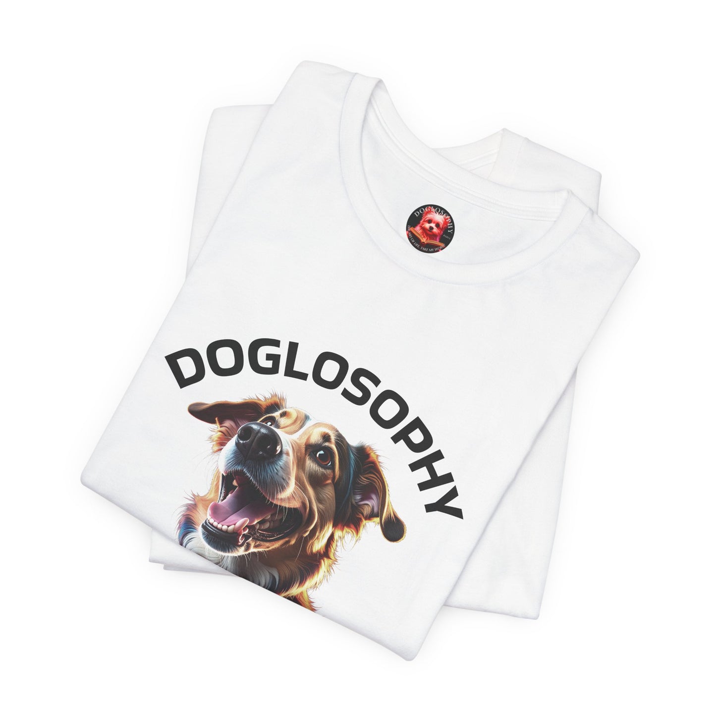 Doglosophy Unisex Jersey Short Sleeve Tee – "Dog Remind Us" Design