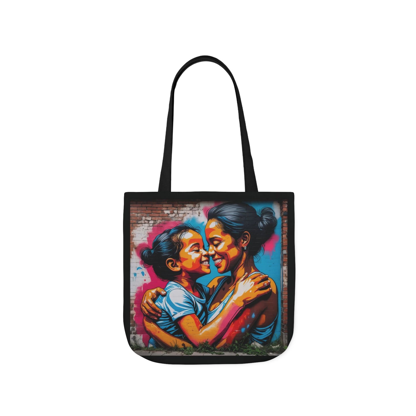 Artistic Surge - Eco-Friendly Canvas Tote Bag - SMILING HUG