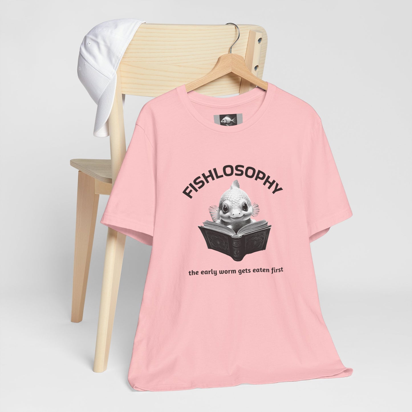 Fishlosophy Unisex Jersey Short Sleeve Tee – The Early Worms Get Eaten First