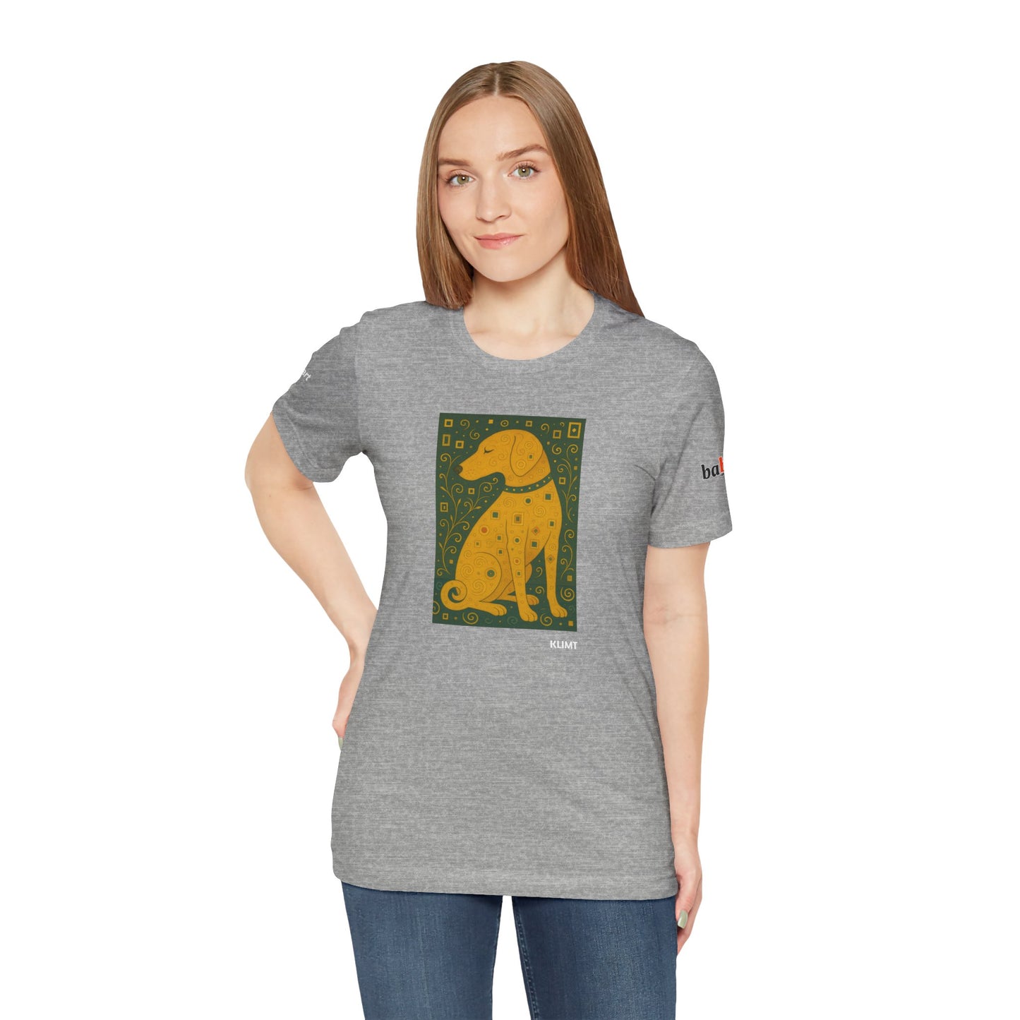 DOGART Unisex Jersey Dog T-Shirt - KLIMT - Iconic Painting Reimagined with Dogs