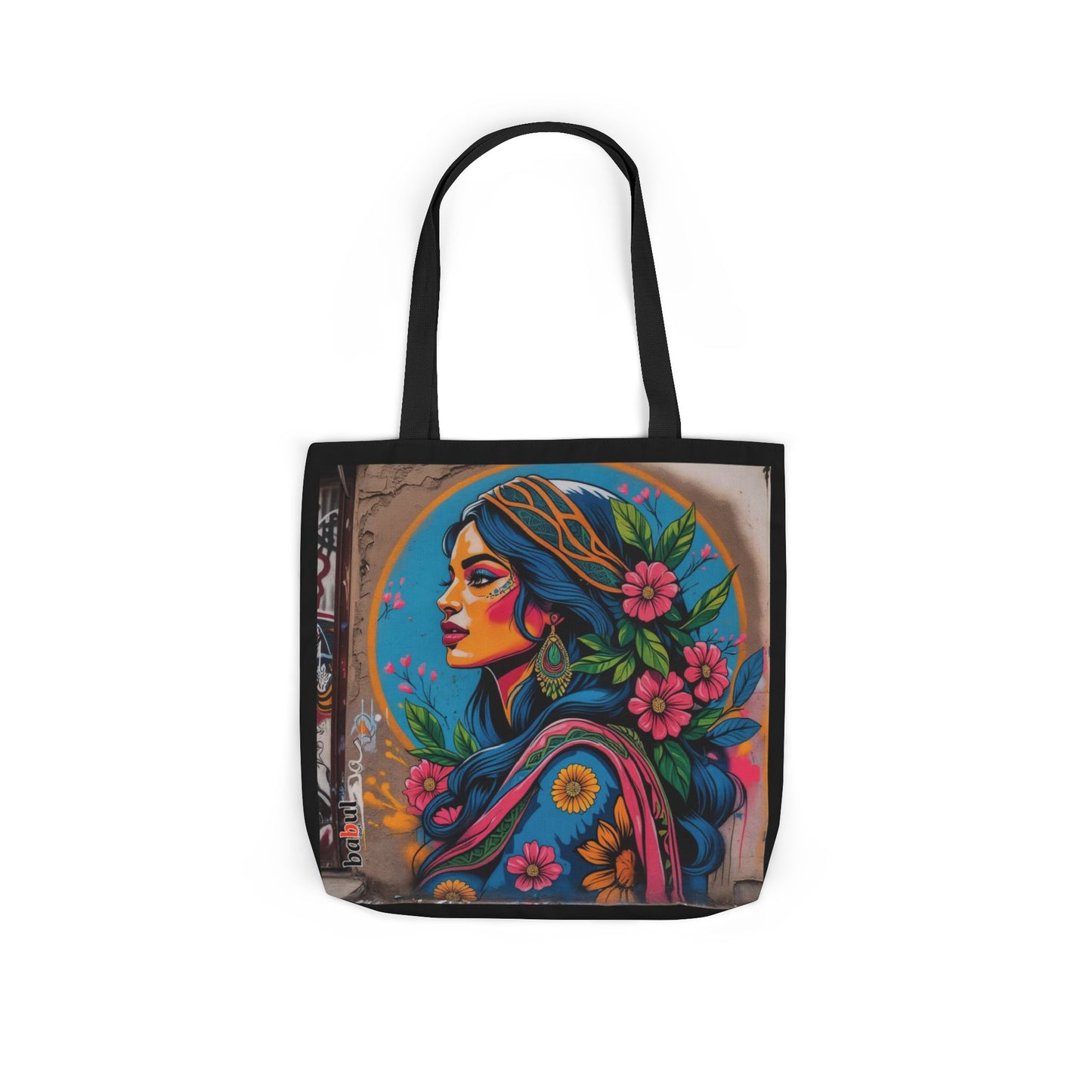 Artistic Surge - Eco-Friendly Canvas Tote Bag - FLOWERED WOMAN