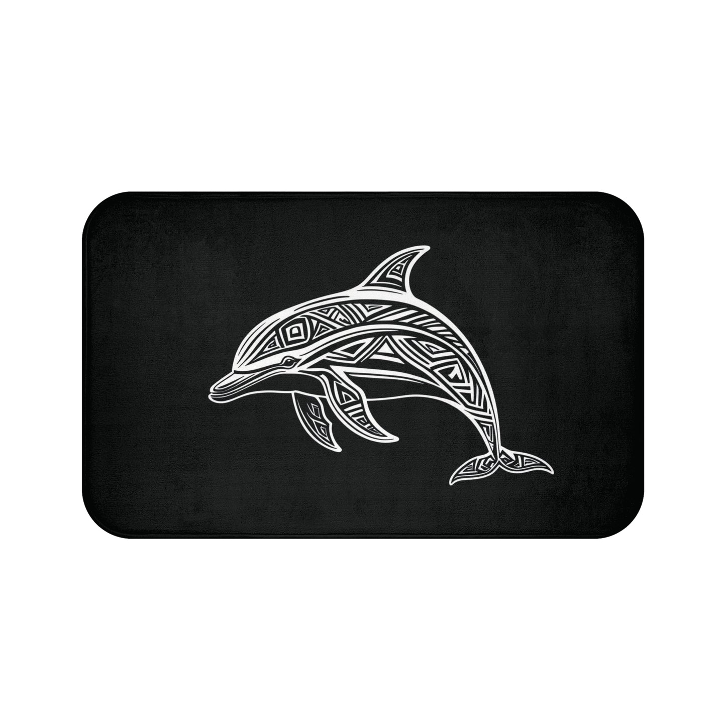 Tribal Bath Mat. Ocean Energy, Tribal Style