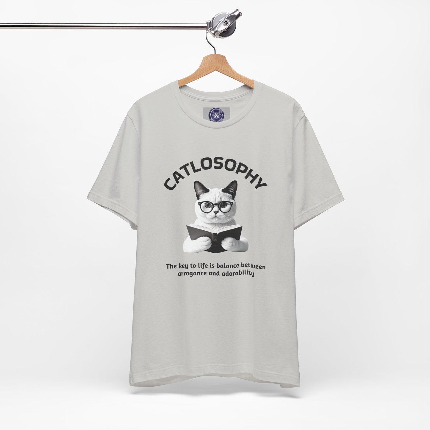 Catlosophy Unisex Jersey Short Sleeve Tee – "The Key to Life" Design