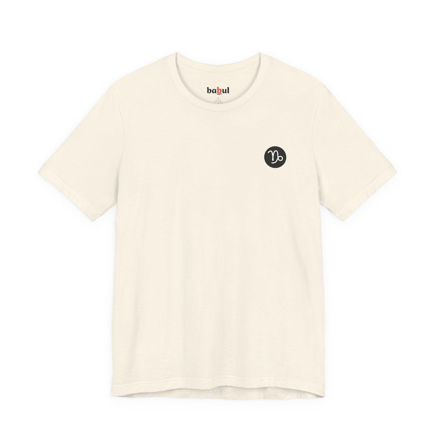Capricorn - Gothic Zodiac, Red Graphic on the back T-Shirt. Zodiac in the Shadows