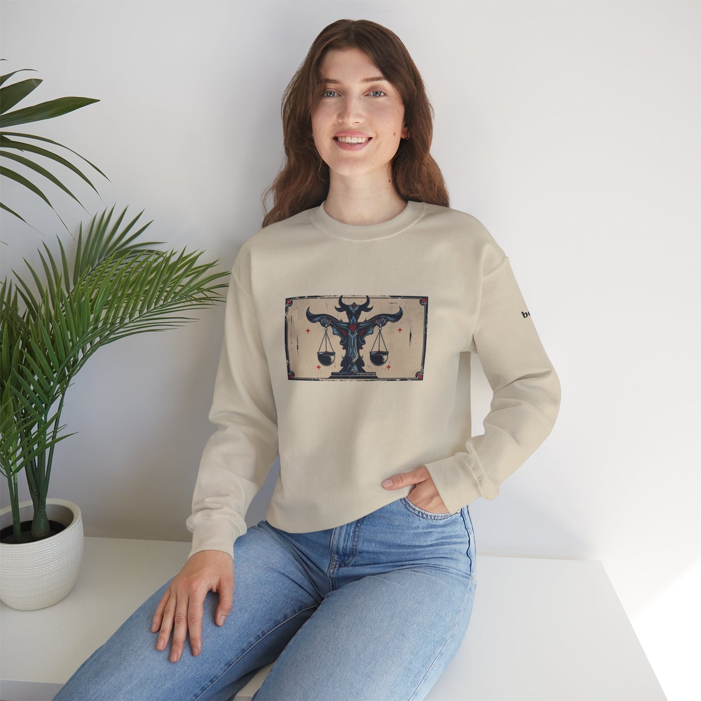 Libra - Gothic Zodiac Blue Sweatshirt