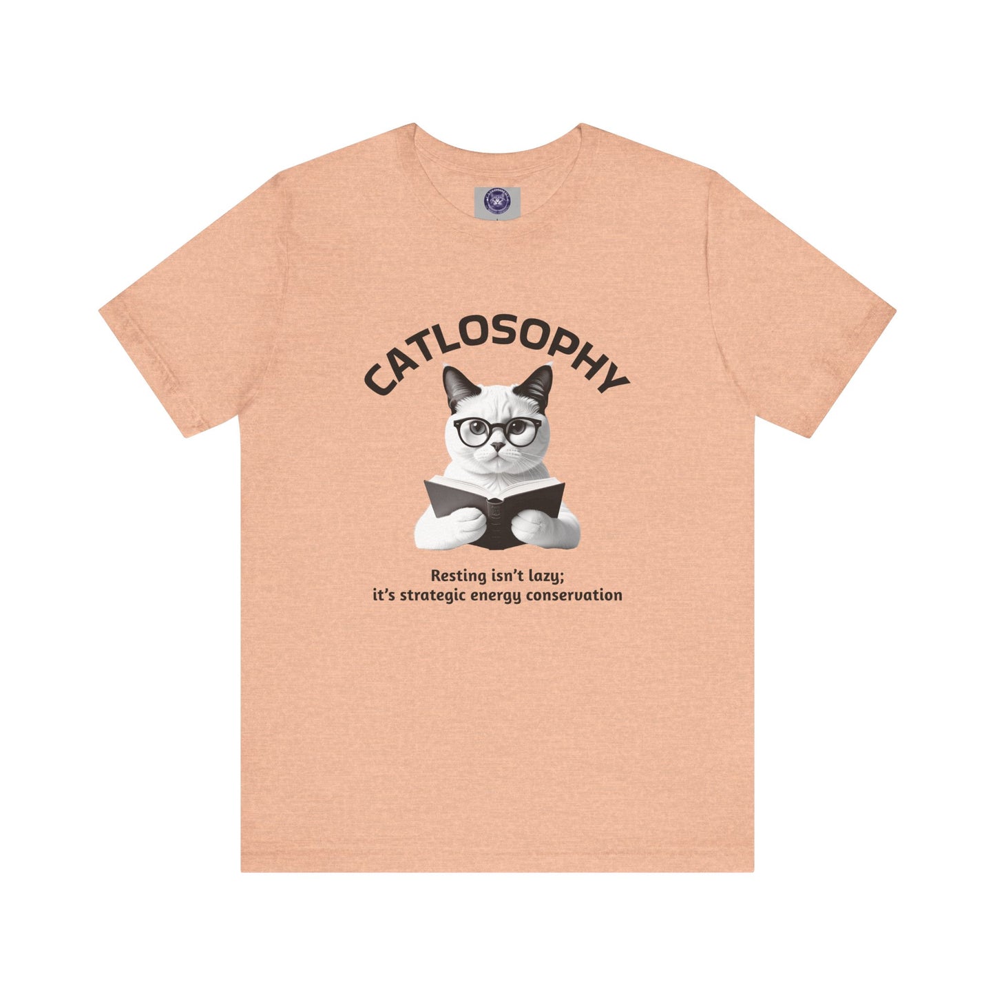 Catlosophy Unisex Jersey Short Sleeve Tee – "Resting isn't Lazy" Design