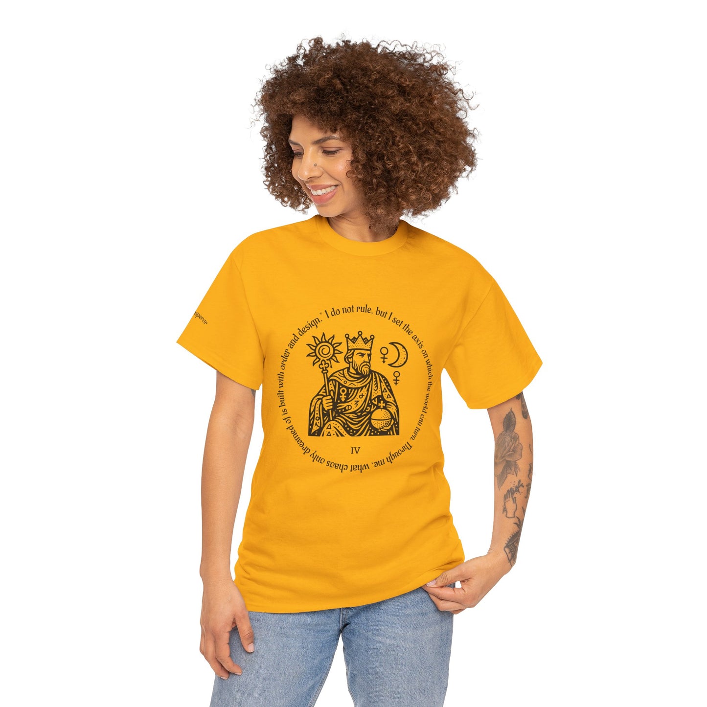 The Emperor - ArcanaPop T-Shirt – Where Tarot Magic Meets Pop Art
