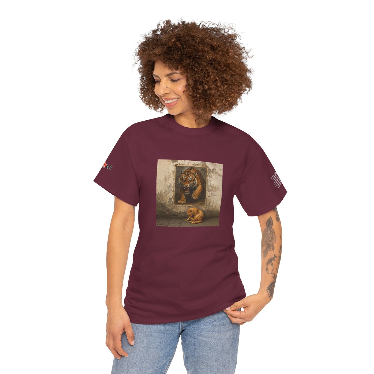 Rebel Graphic Tee - Unisex Heavy Cotton T-Shirt for the Wild at Heart. Rebel Tees, Born to Be Worn