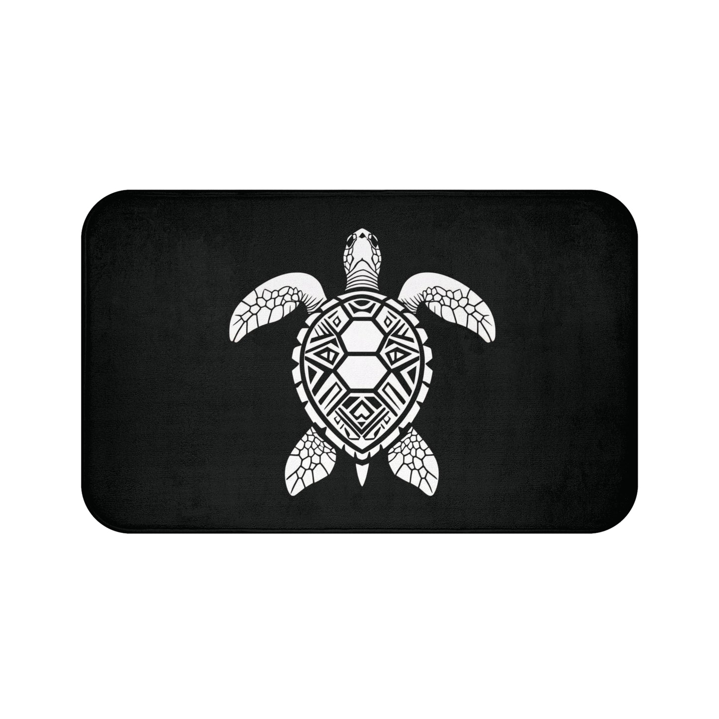 Tribal Bath Mat. Ocean Energy, Tribal Style