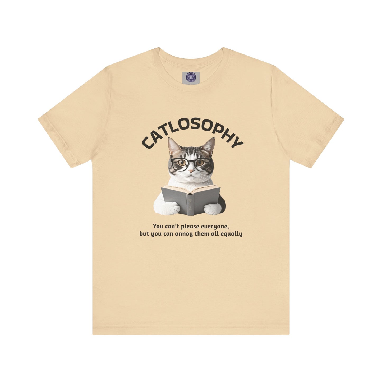 Catlosophy Unisex Jersey Maglietta a maniche corte – Design "Non puoi accontentare tutti"
