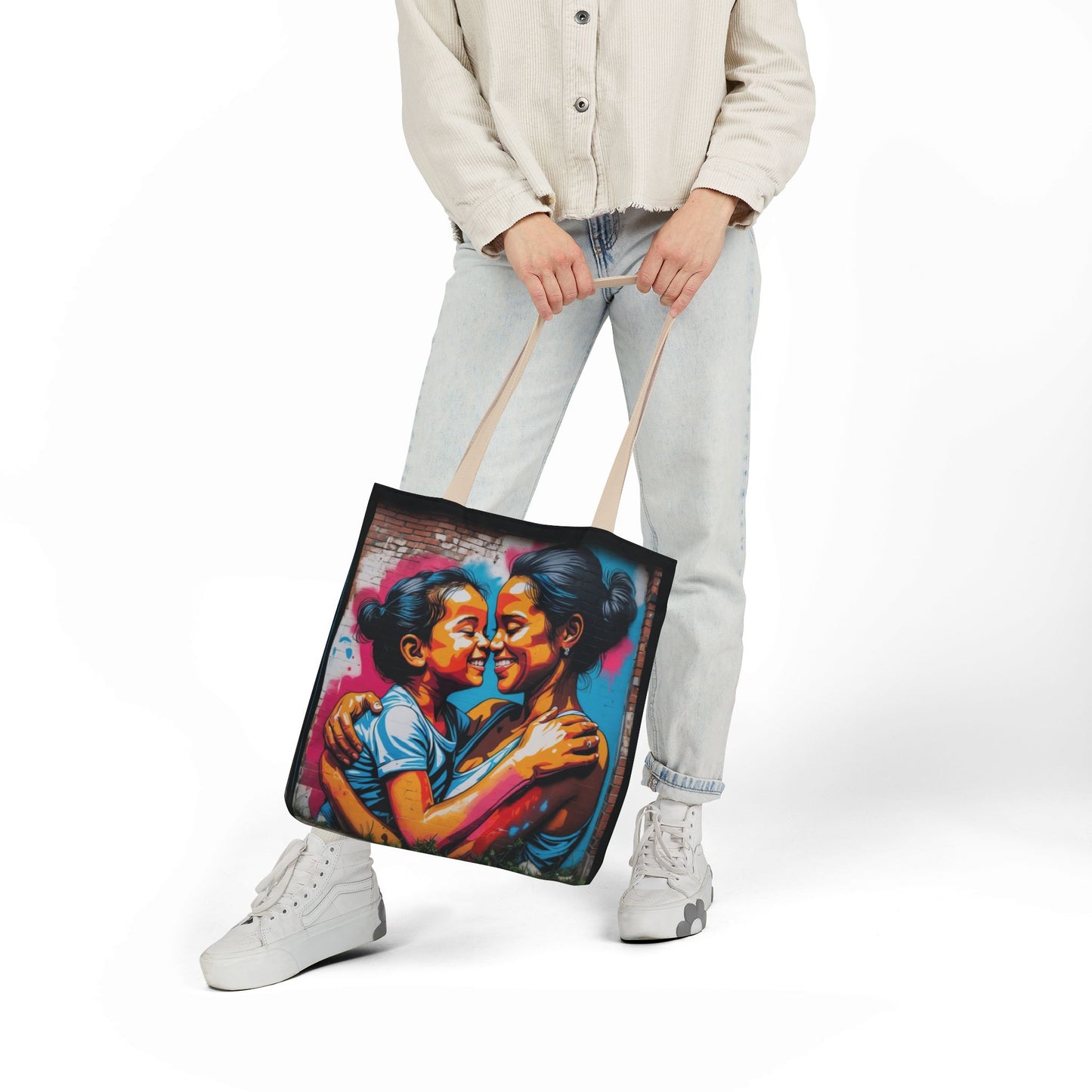 Artistic Surge - Eco-Friendly Canvas Tote Bag - SMILING HUG