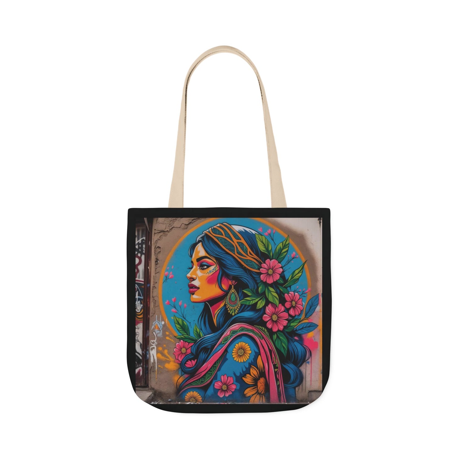 Artistic Surge - Eco-Friendly Canvas Tote Bag - FLOWERED WOMAN