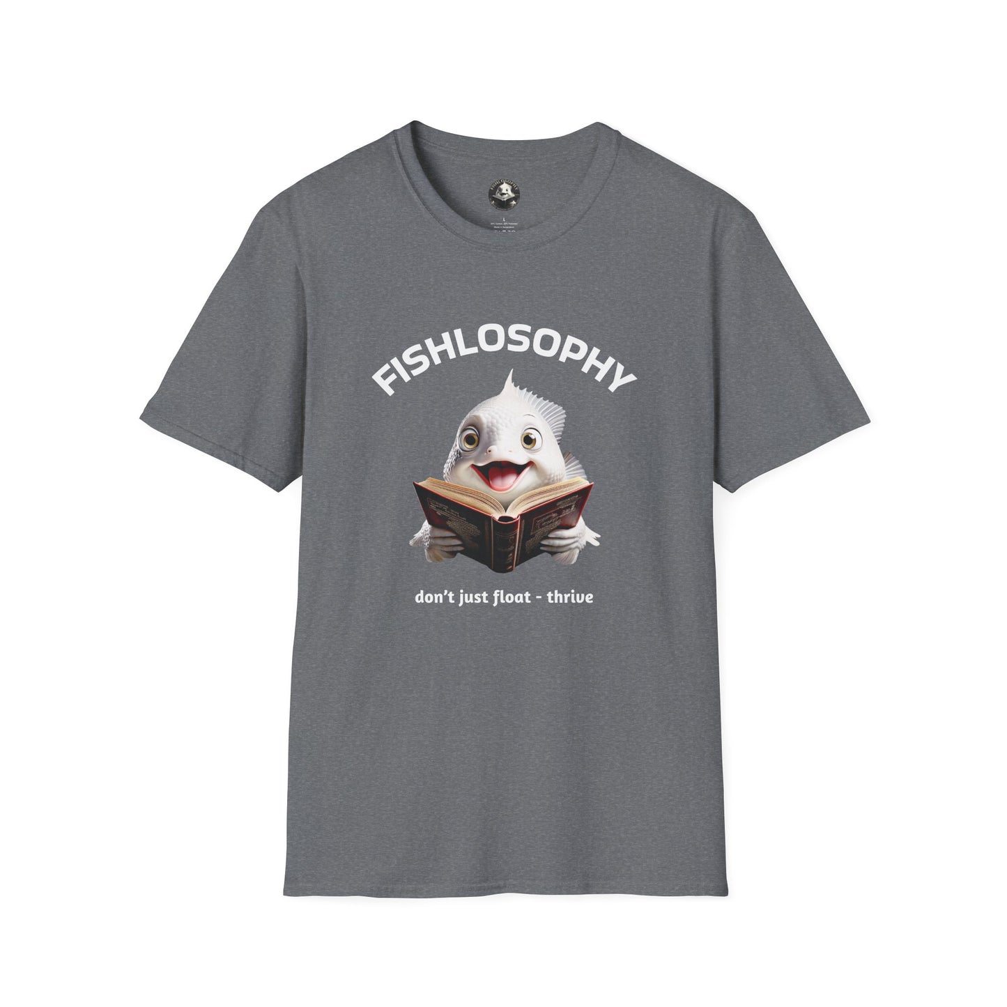 Fishlosophy Unisex T-Shirt - Ocean Vibes and Life's Questions Design - PEARLS OF WISDOM FROM THE FISH WORLD