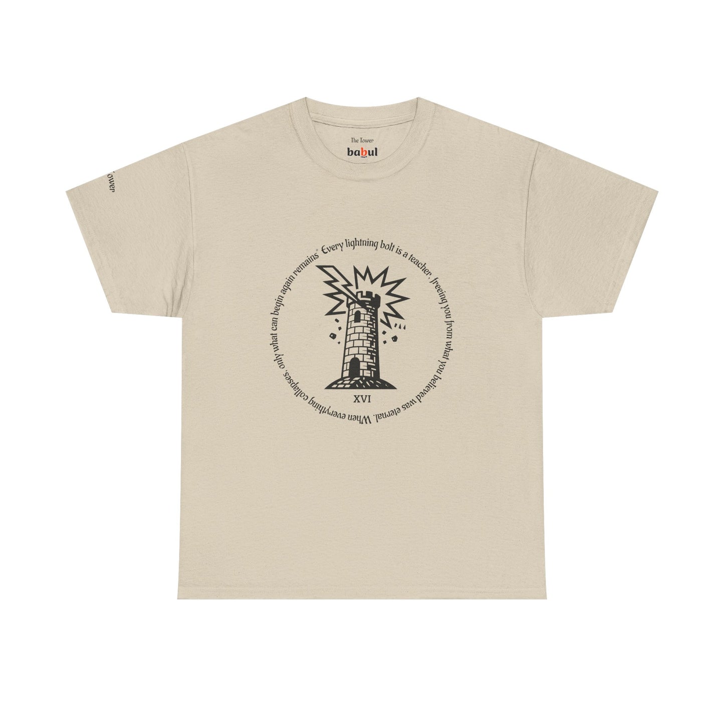 The Tower - ArcanaPop T-Shirt – Where Tarot Magic Meets Pop Art