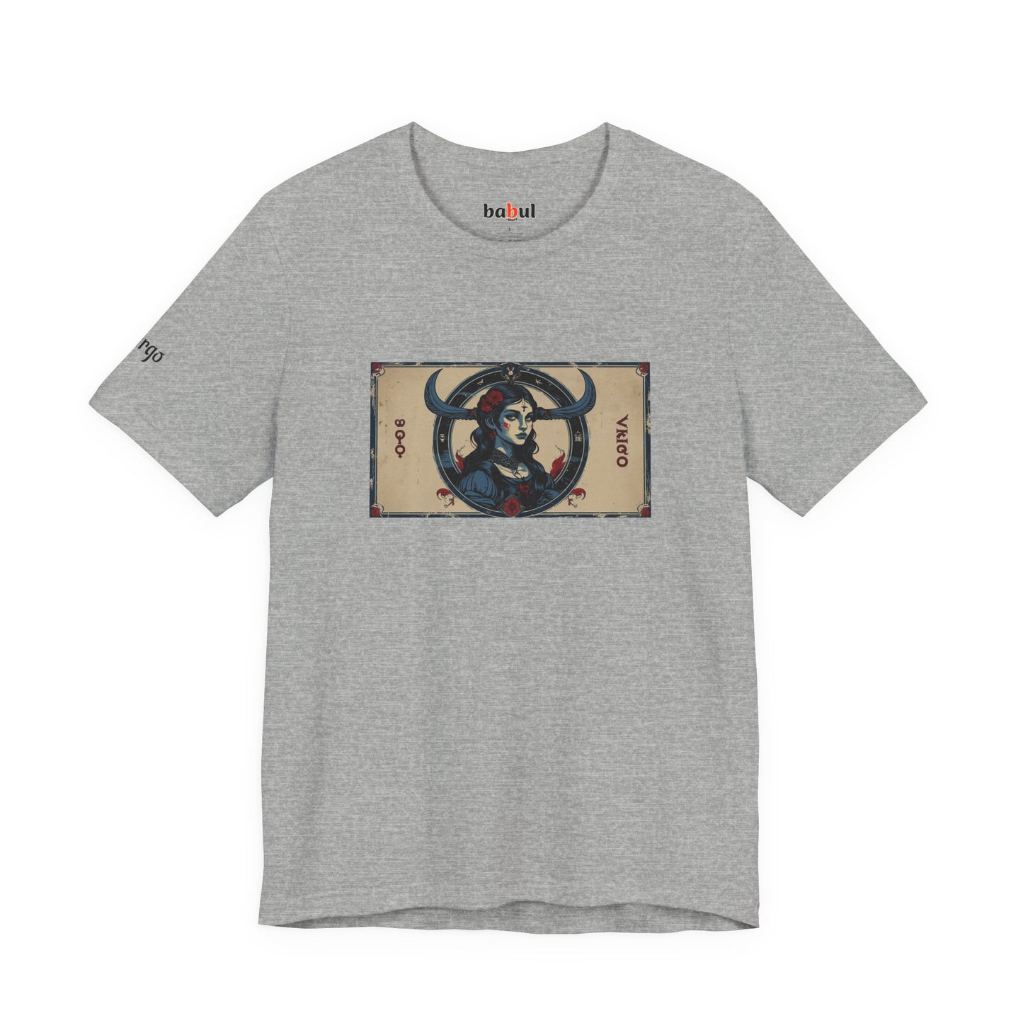 Virgo - Gothic Zodiac T-Shirt. Zodiac in the Shadows