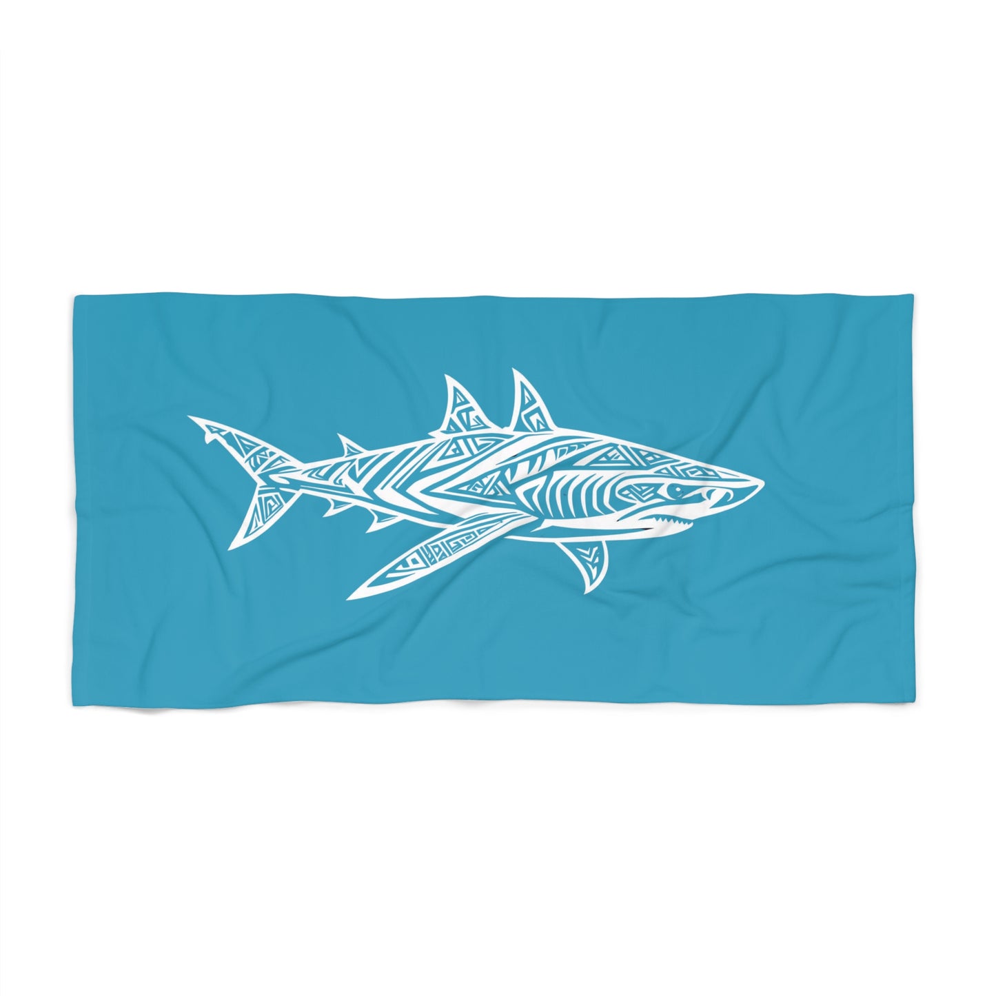 Tribal Waves Beach Towel - SHARK