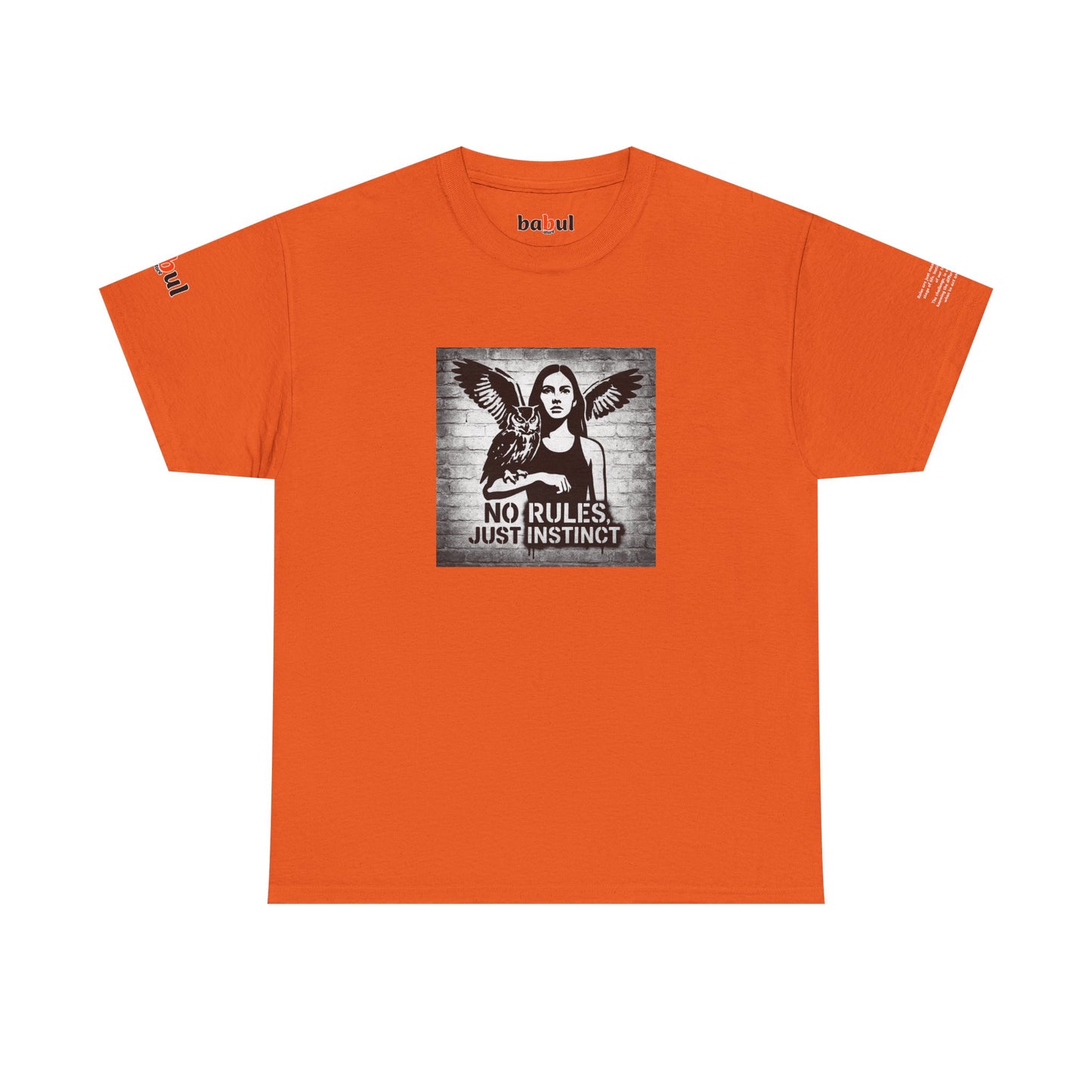 Rebel Graphic Tee - Unisex Heavy Cotton T-Shirt for the Wild at Heart. Rebel Tees, Born to Be Worn - NO RULES, JUST INSTINCT