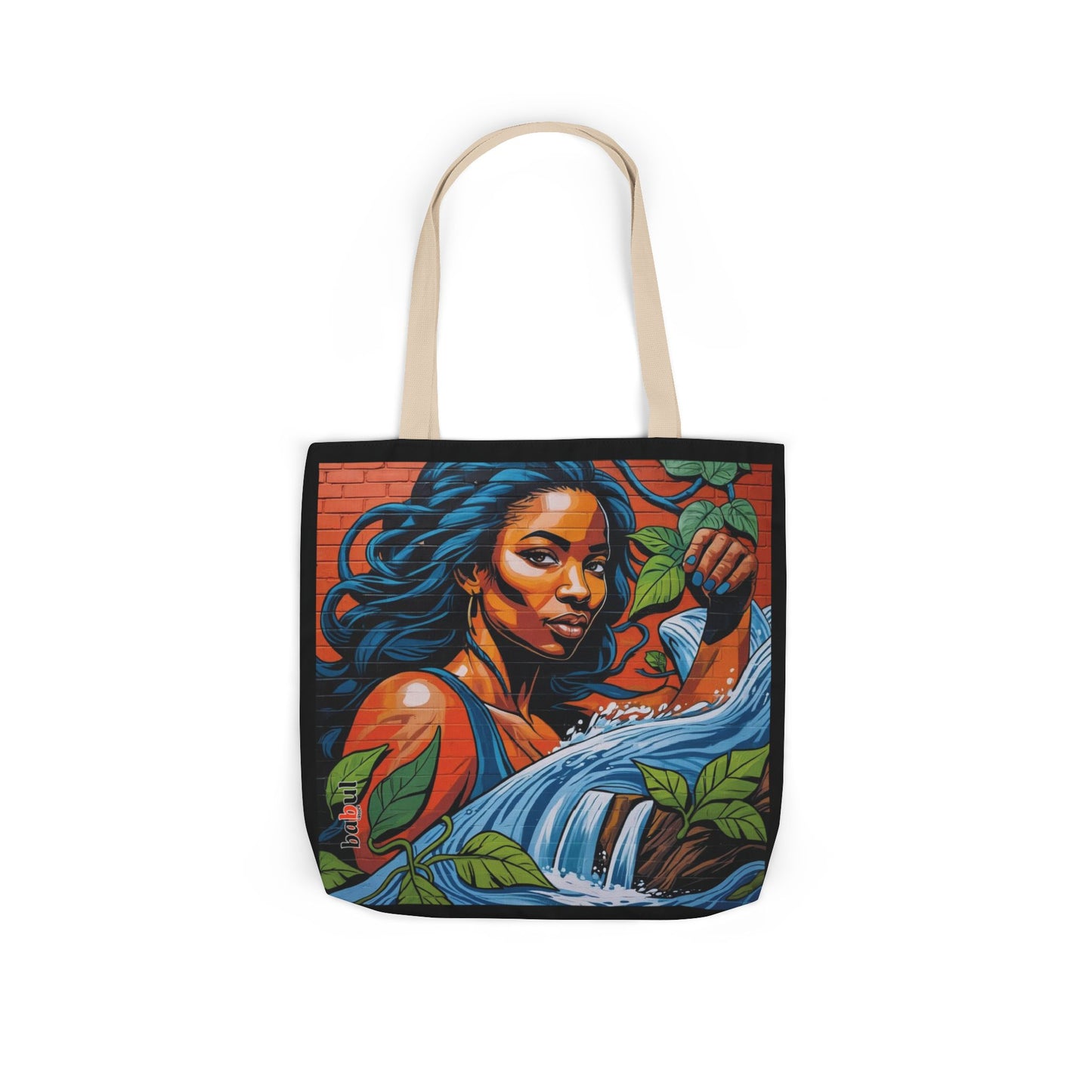 Artistic Surge - Eco-Friendly Canvas Tote Bag - WOMAN WITH WATER