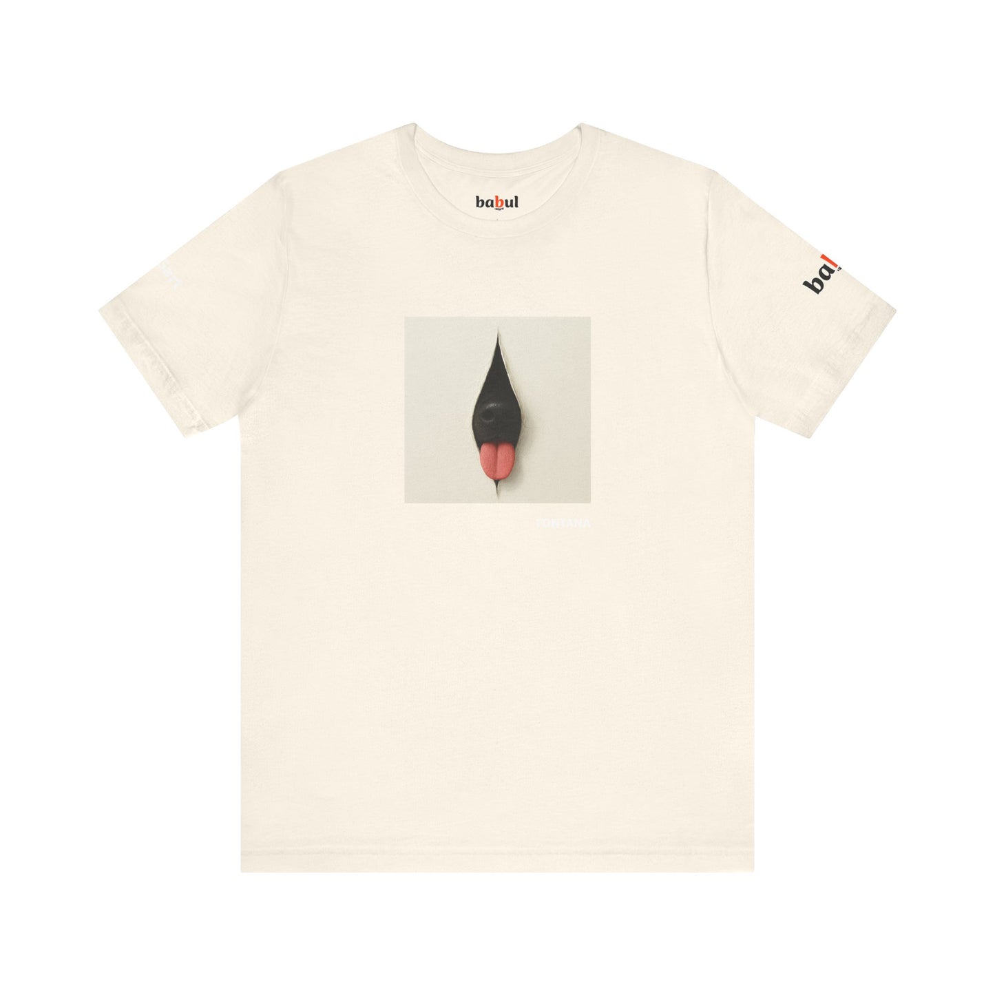 DOGART Unisex Jersey Dog T-Shirt - FONTANA - Iconic Painting Reimagined with Dogs