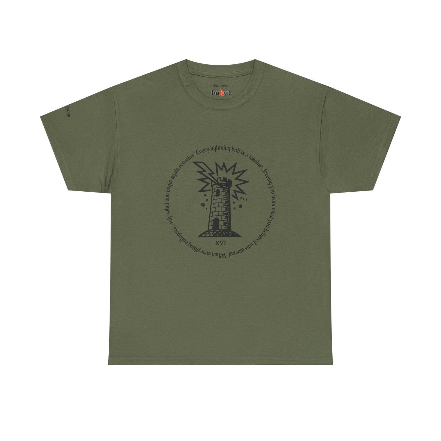 The Tower - ArcanaPop T-Shirt – Where Tarot Magic Meets Pop Art