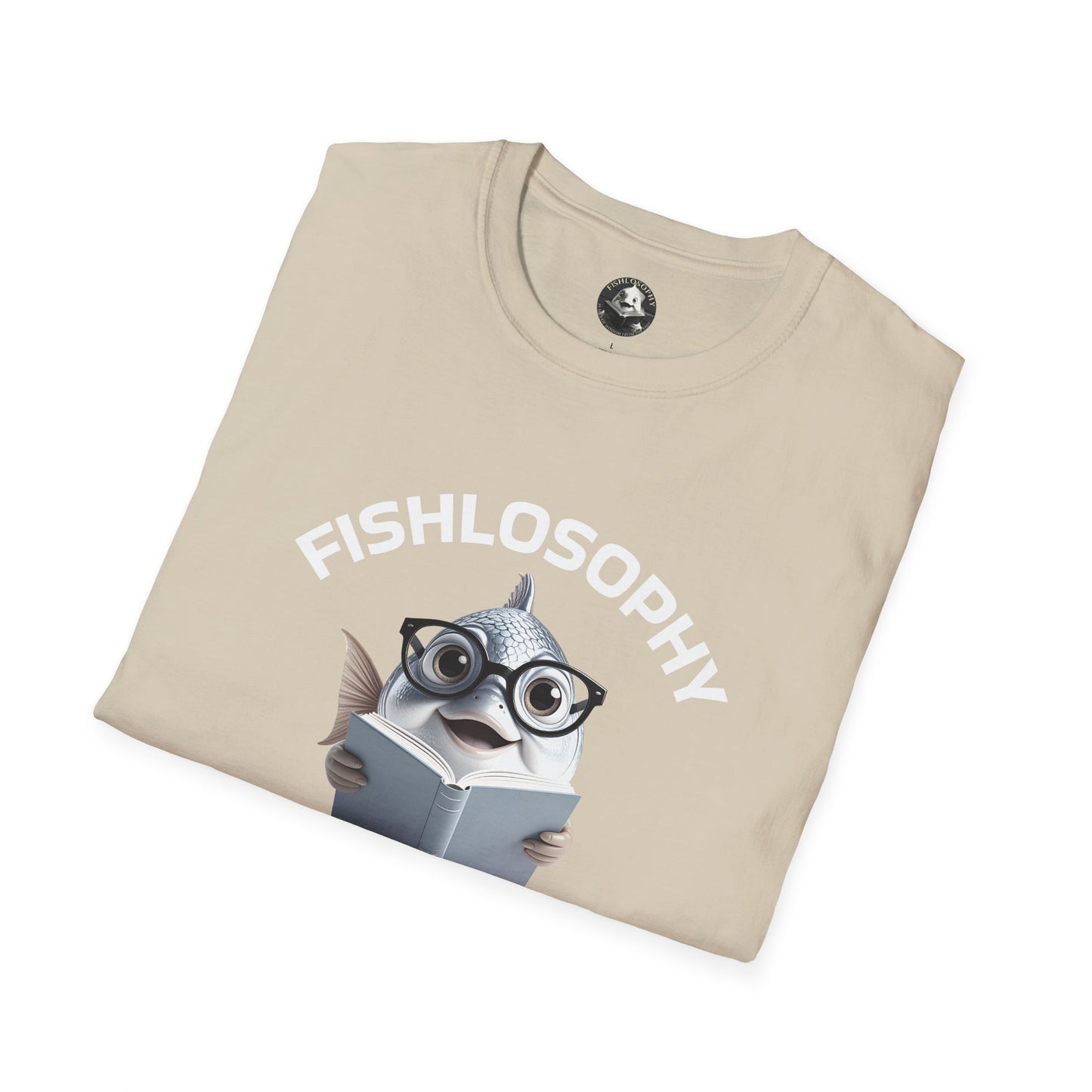 Fishlosophy Unisex T-Shirt - Ocean Vibes and Life's Questions Design - The Cure For Everything Is Salt Water