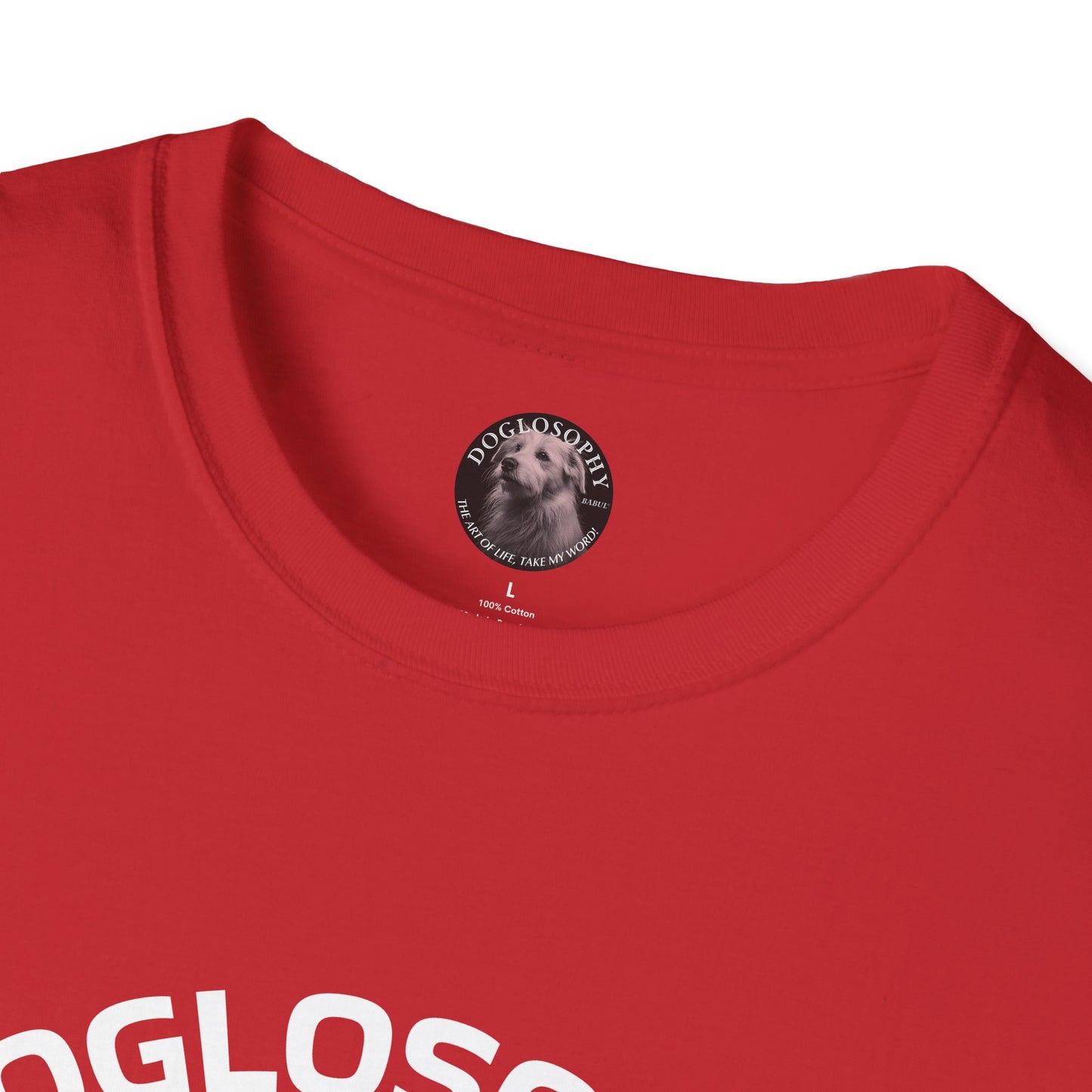 Doglosophy Unisex Softstyle T-Shirt - "Happiness is a Warm Sunbeam" Design