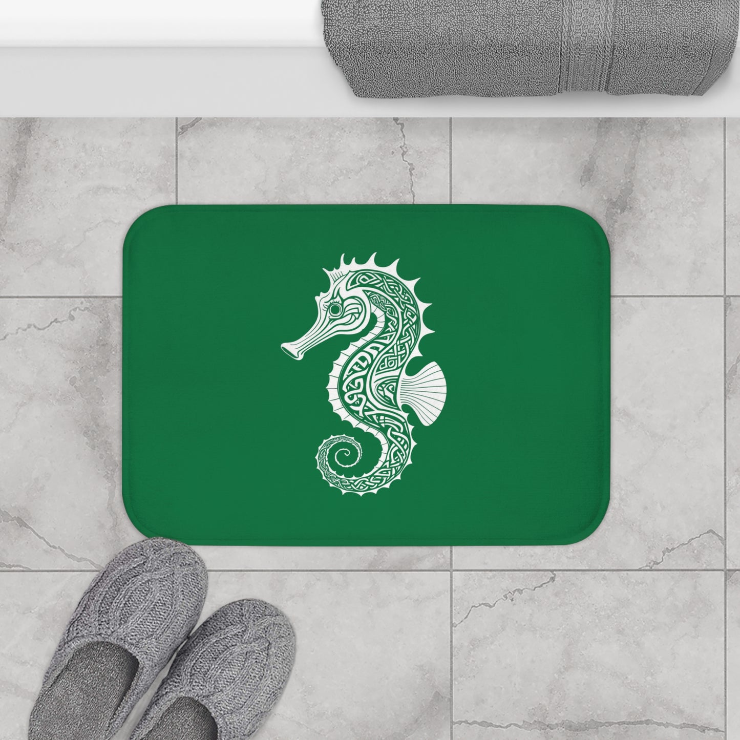 Tribal Bath Mat. Ocean Energy, Tribal Style