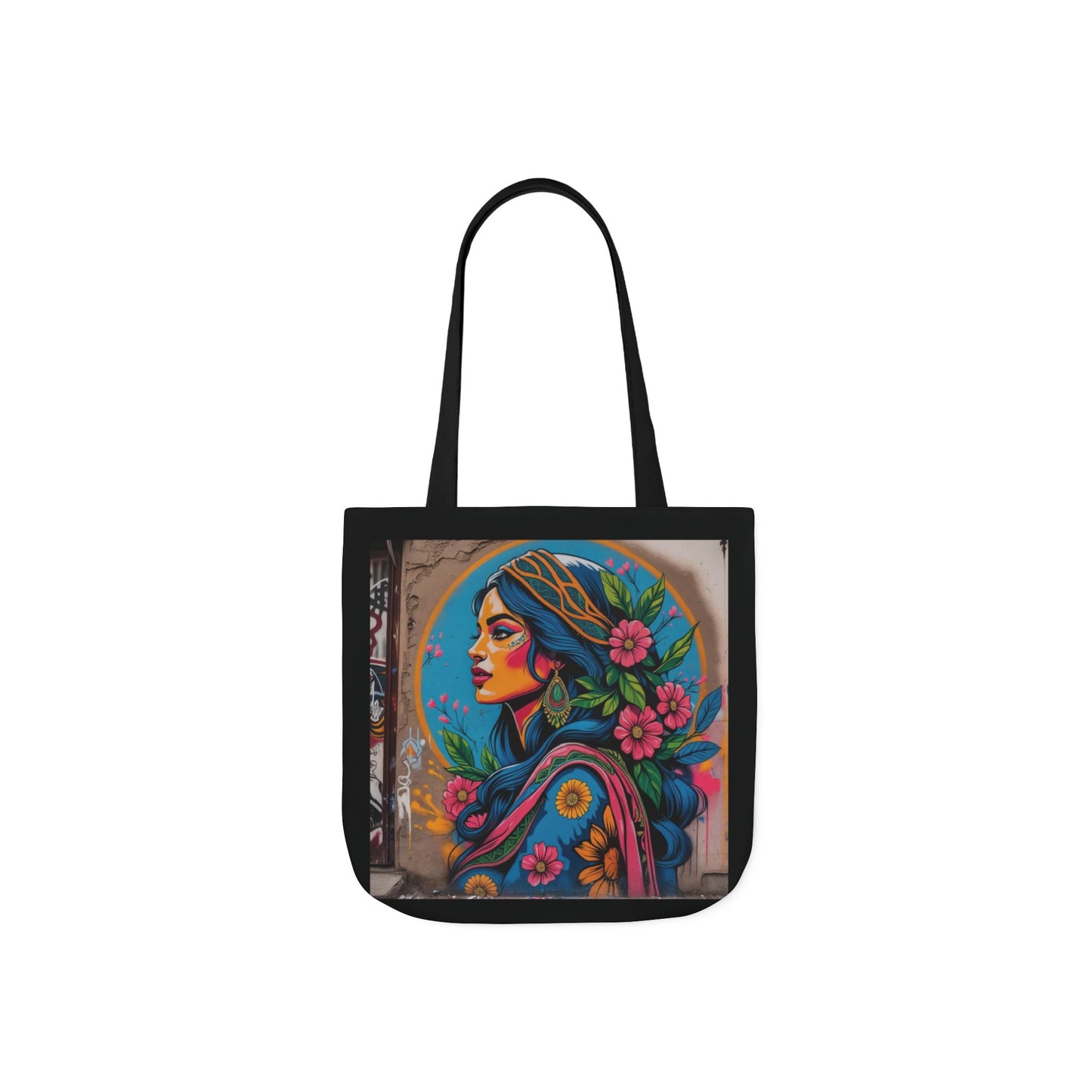 Artistic Surge - Eco-Friendly Canvas Tote Bag - FLOWERED WOMAN