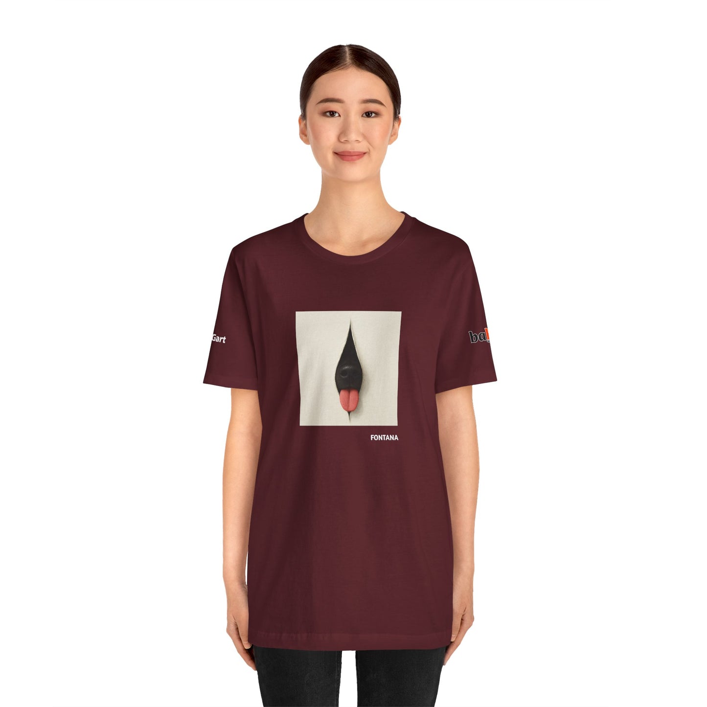 DOGART Unisex Jersey Dog T-Shirt - FONTANA - Iconic Painting Reimagined with Dogs