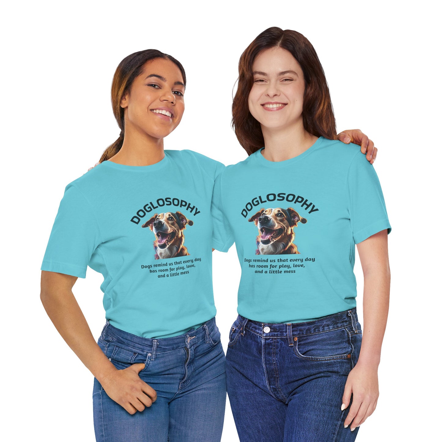Doglosophy Unisex Jersey Short Sleeve Tee – "Dog Remind Us" Design