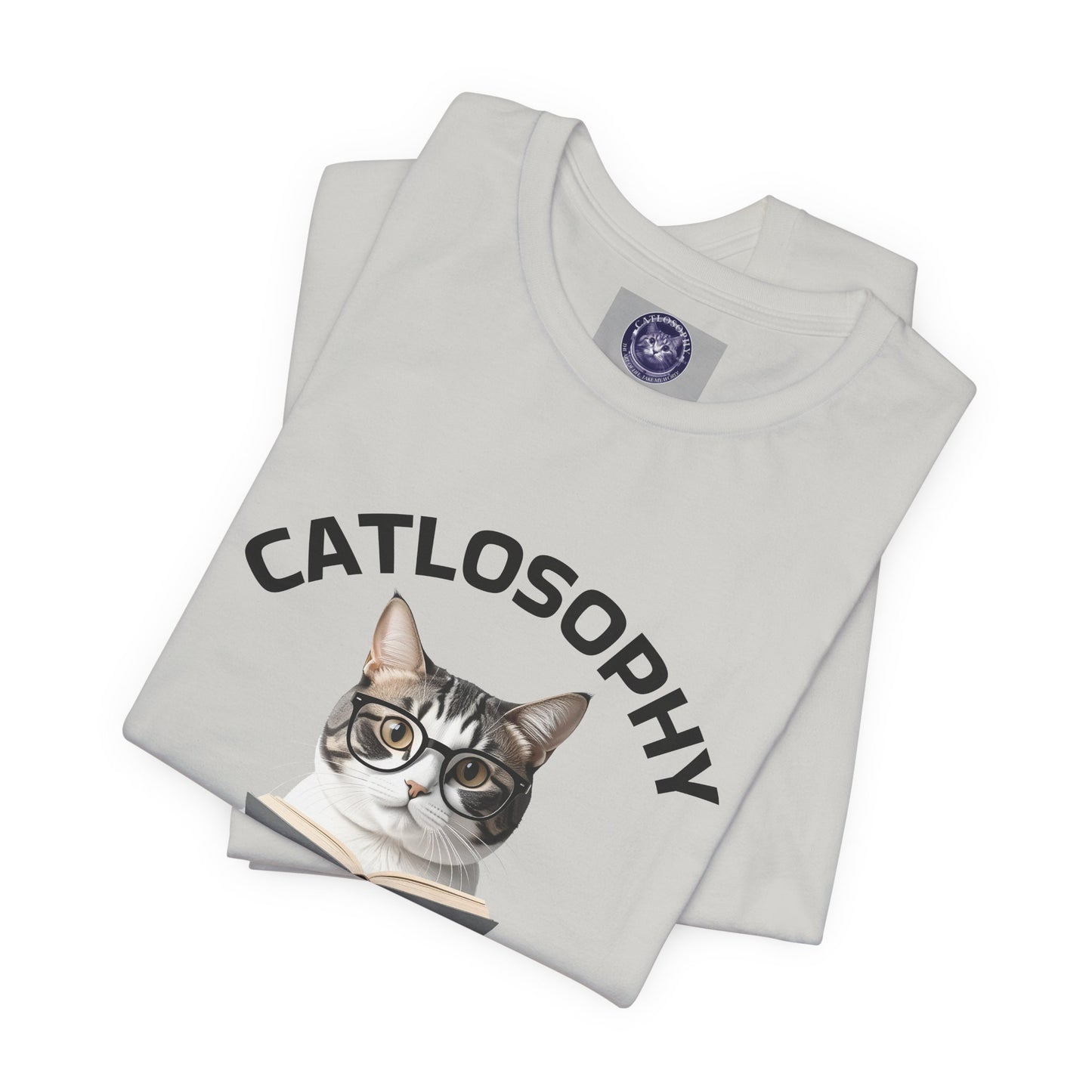 Catlosophy Unisex Jersey Short Sleeve Tee – "Be mysterious" Design