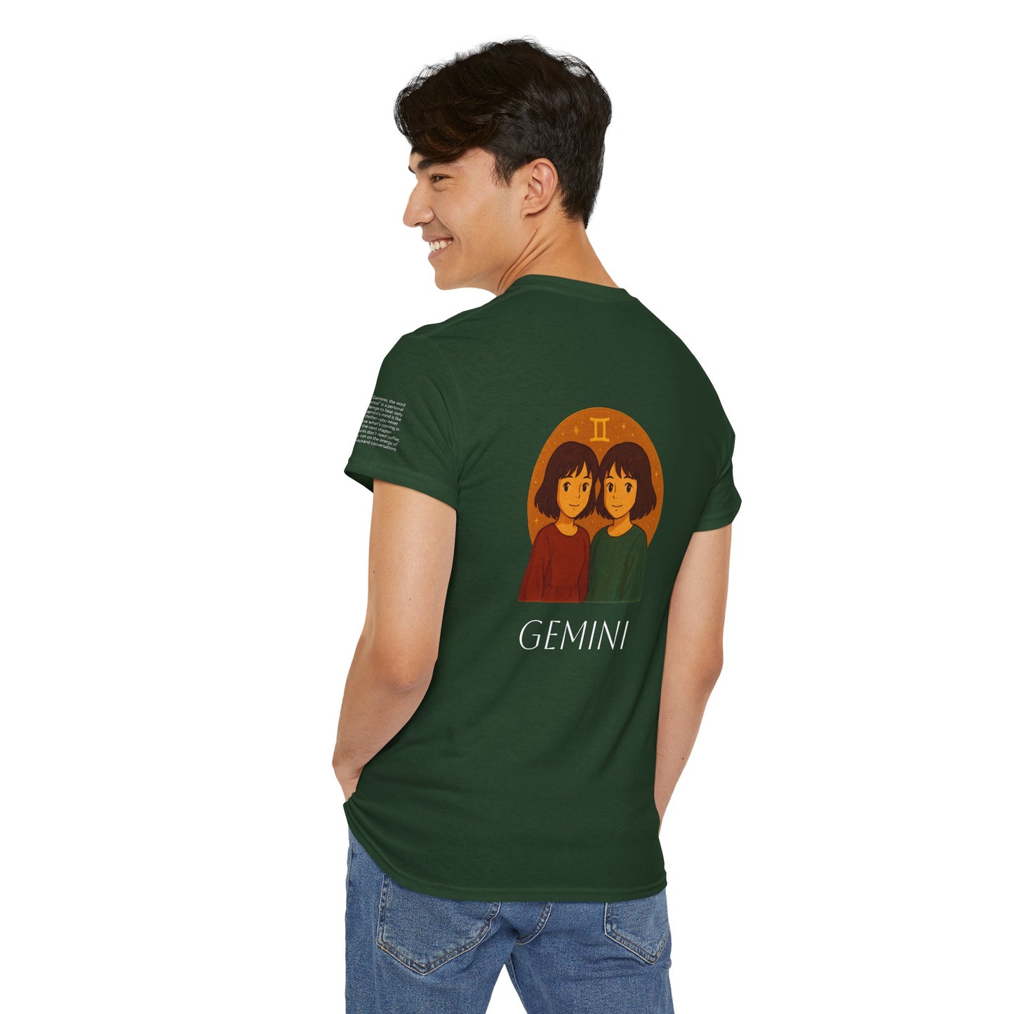 GEMINI - Dreamy Zodiac T-Shirts – The Magic of the Stars in Ghibli Style