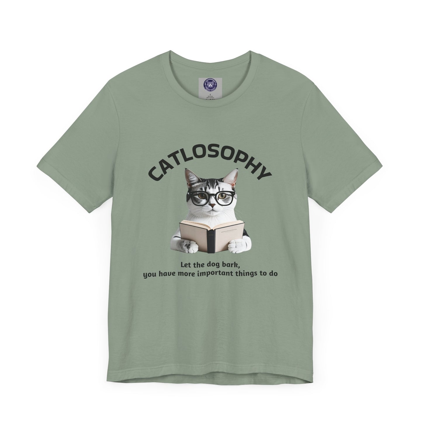 Catlosophy Unisex Jersey Short Sleeve Tee – "Let the dog bark" Design