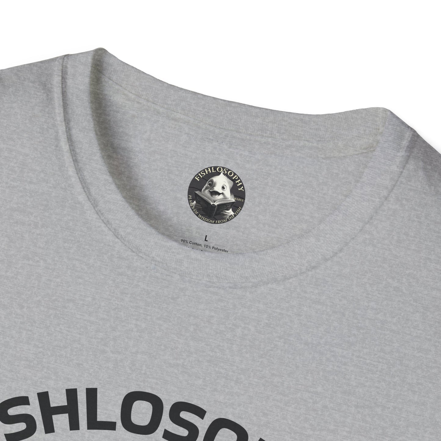 Fishlosophy Unisex T-Shirt - Ocean Vibes and Life's Questions Design - PEARLS OF WISDOM FROM THE FISH WORLD