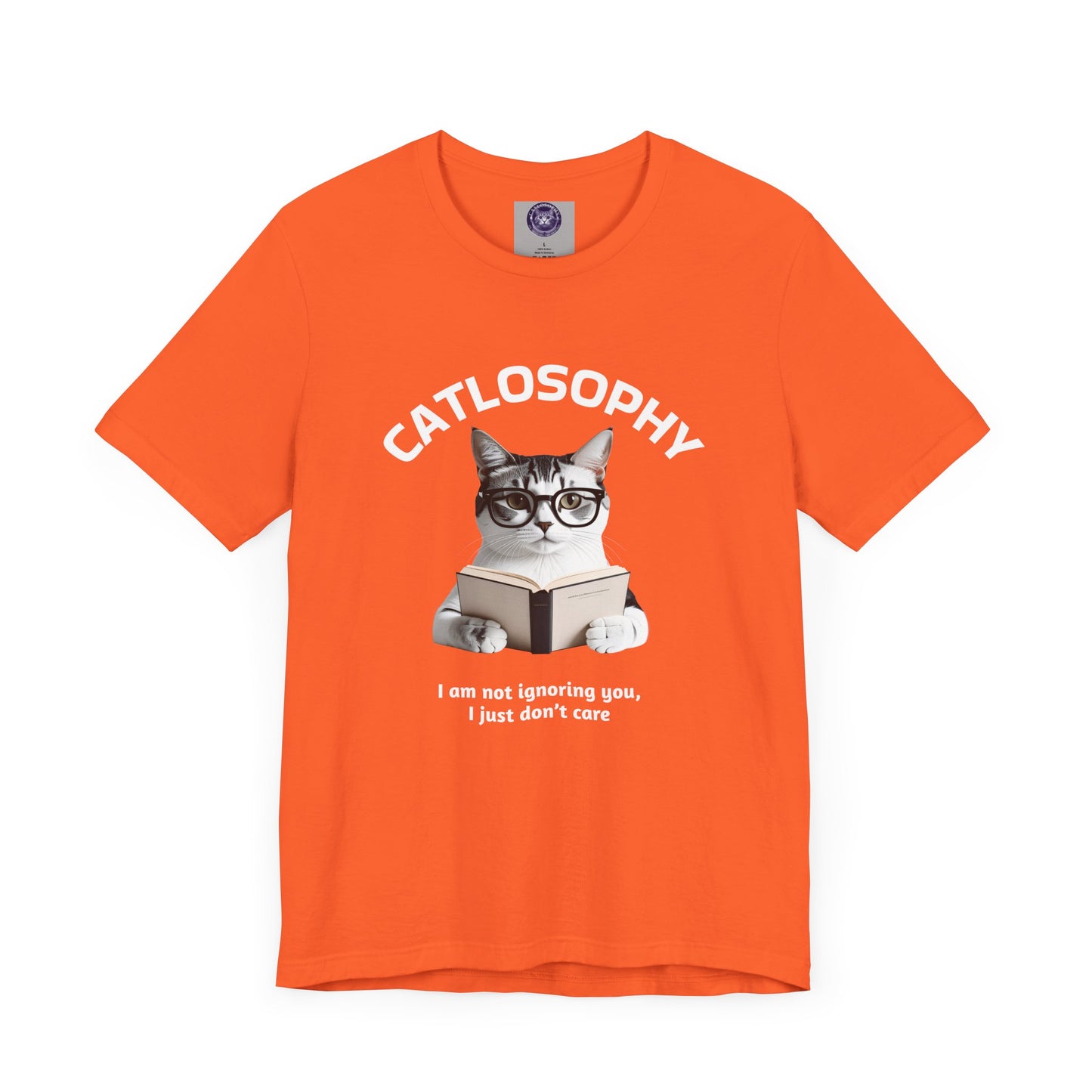 Catlosophy Unisex Jersey Short Sleeve Tee – "I am not ignoring you" Design