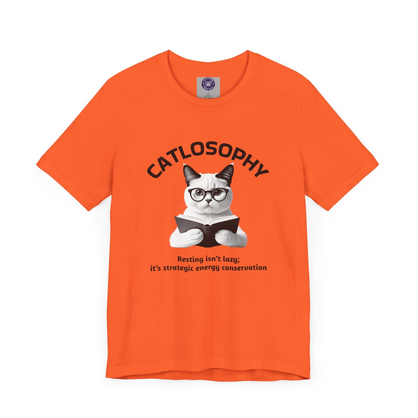 Catlosophy Unisex Jersey Short Sleeve Tee – "Resting isn't Lazy" Design