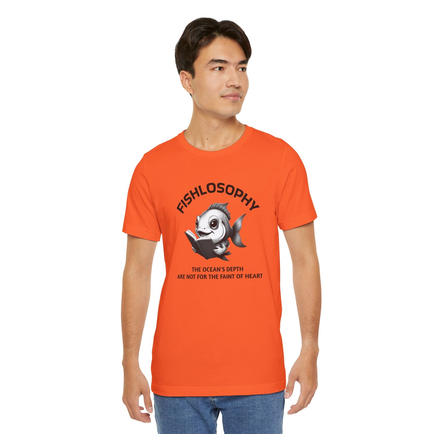 Fishlosophy Unisex Jersey Short Sleeve Tee – The Ocean' depth is not for the faint of heart
