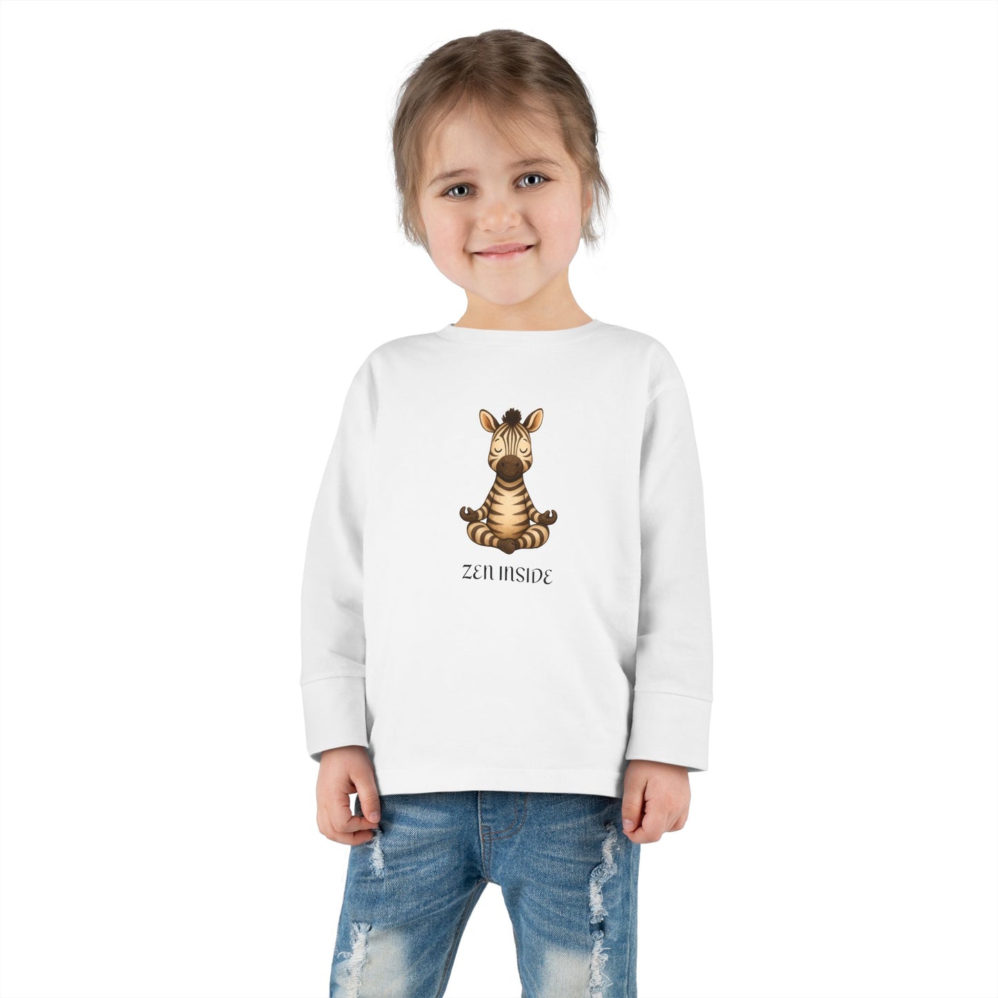Zen Inside Long Sleeve Tee - ZEBRA