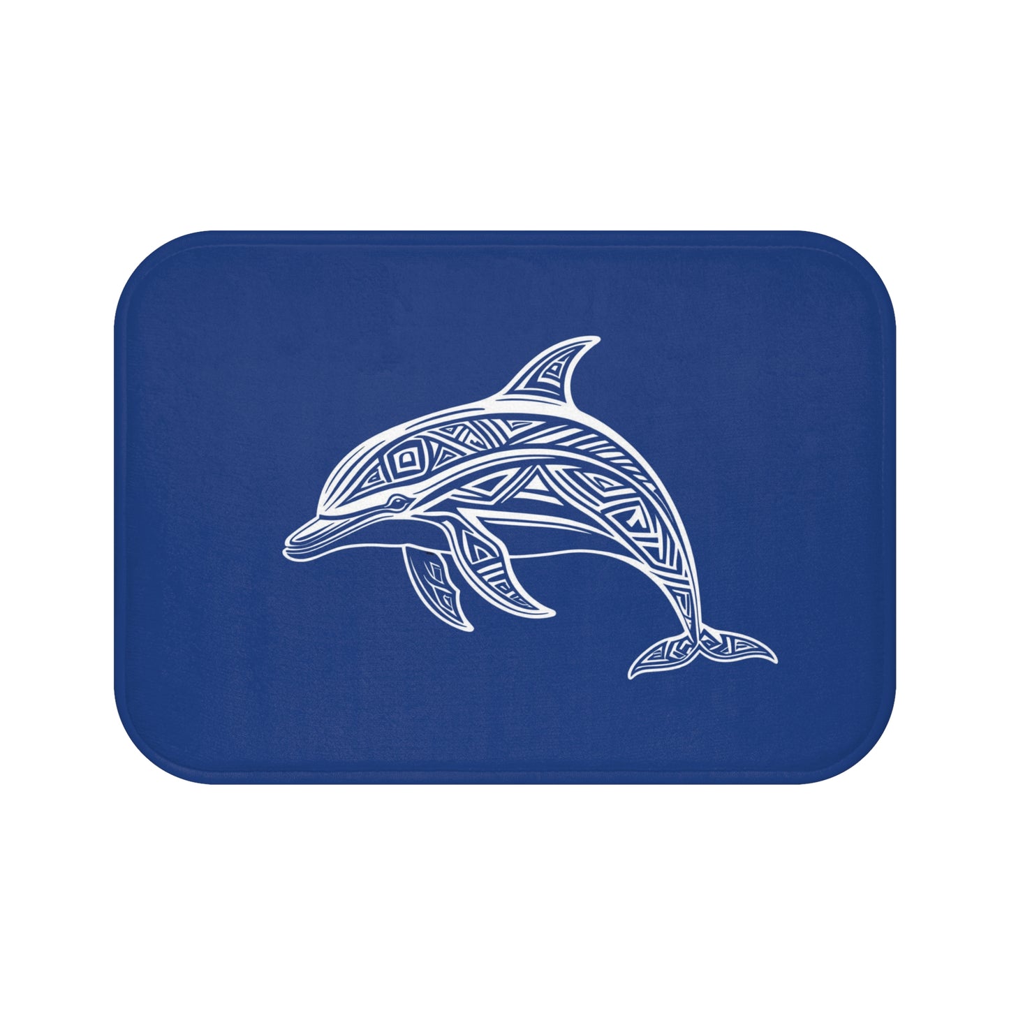 Tribal Bath Mat. Ocean Energy, Tribal Style