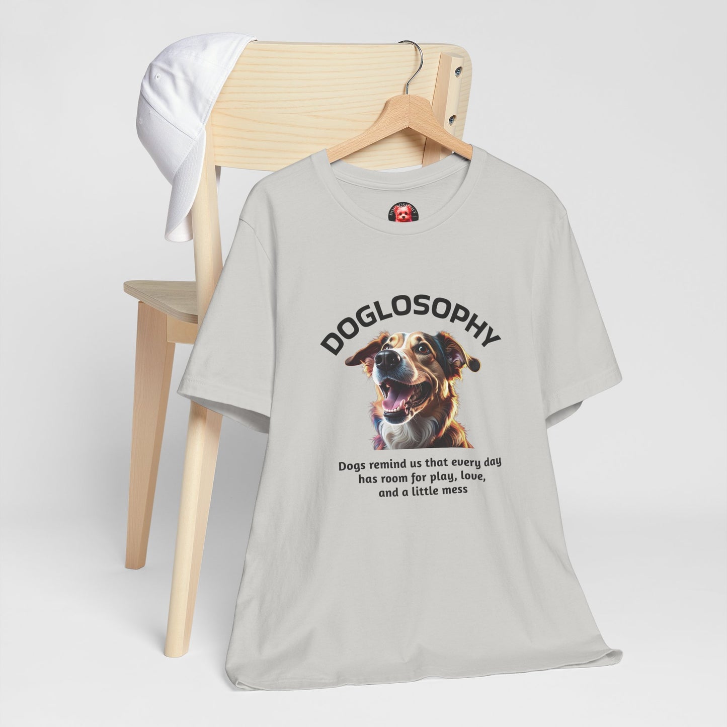 Doglosophy Unisex Jersey Short Sleeve Tee – "Dog Remind Us" Design
