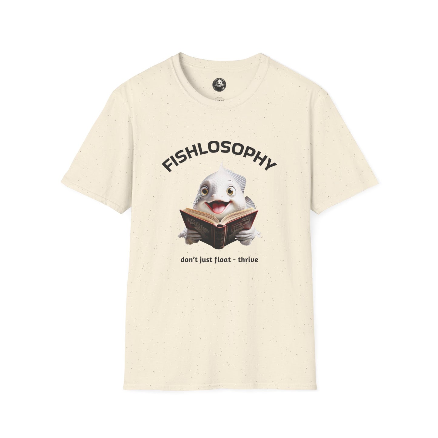 Fishlosophy Unisex T-Shirt - Ocean Vibes and Life's Questions Design - PEARLS OF WISDOM FROM THE FISH WORLD
