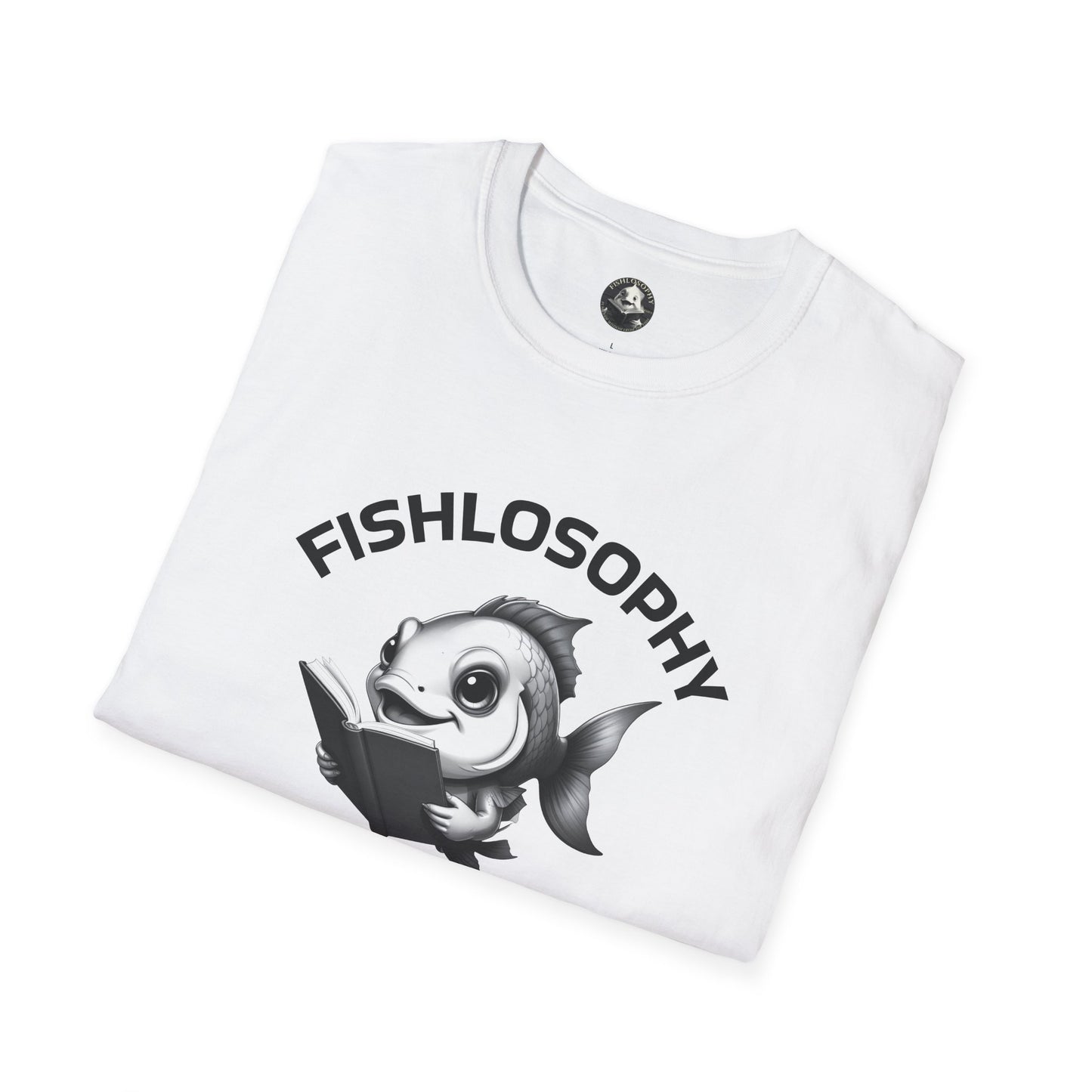 Fishlosophy Unisex T-Shirt - Ocean Vibes and Life's Questions Design - A Smart Fish Knows That Not Everything Is As It Seems