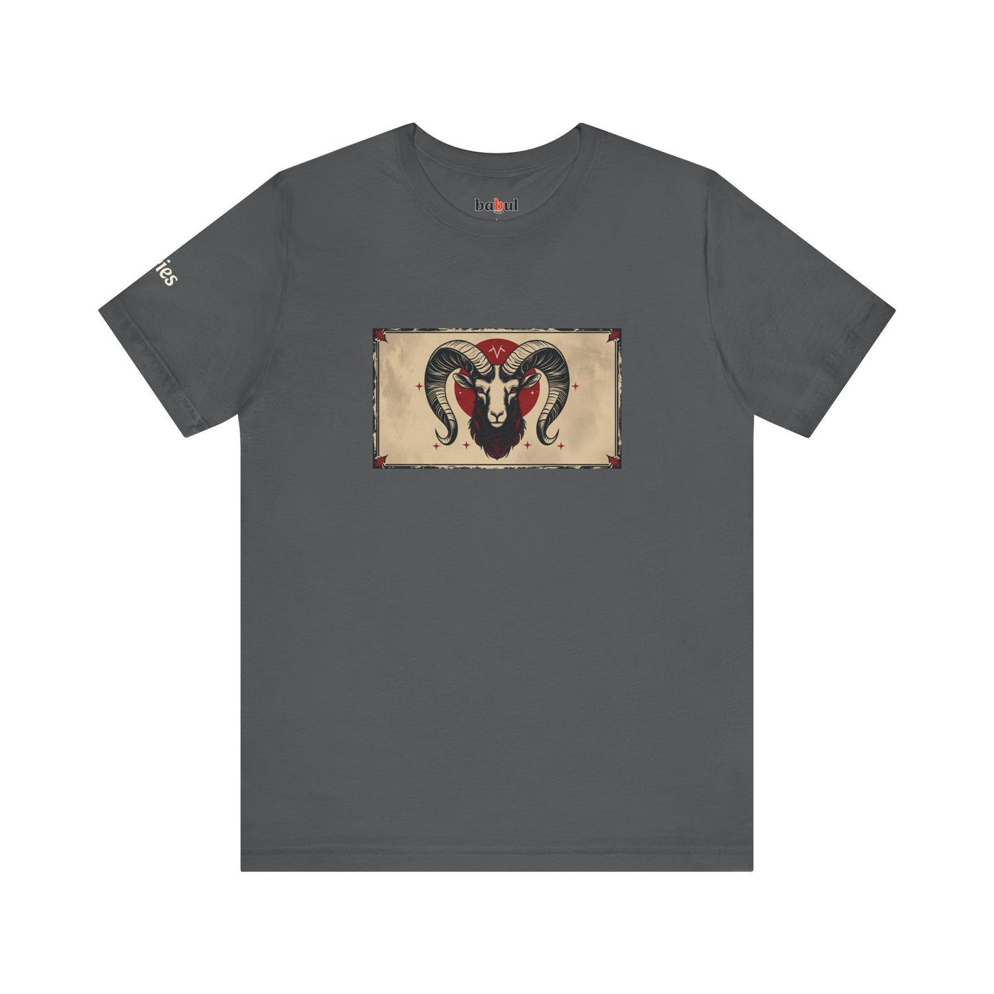 Aries - Gothic Zodiac T-Shirt. Zodiac in the Shadows