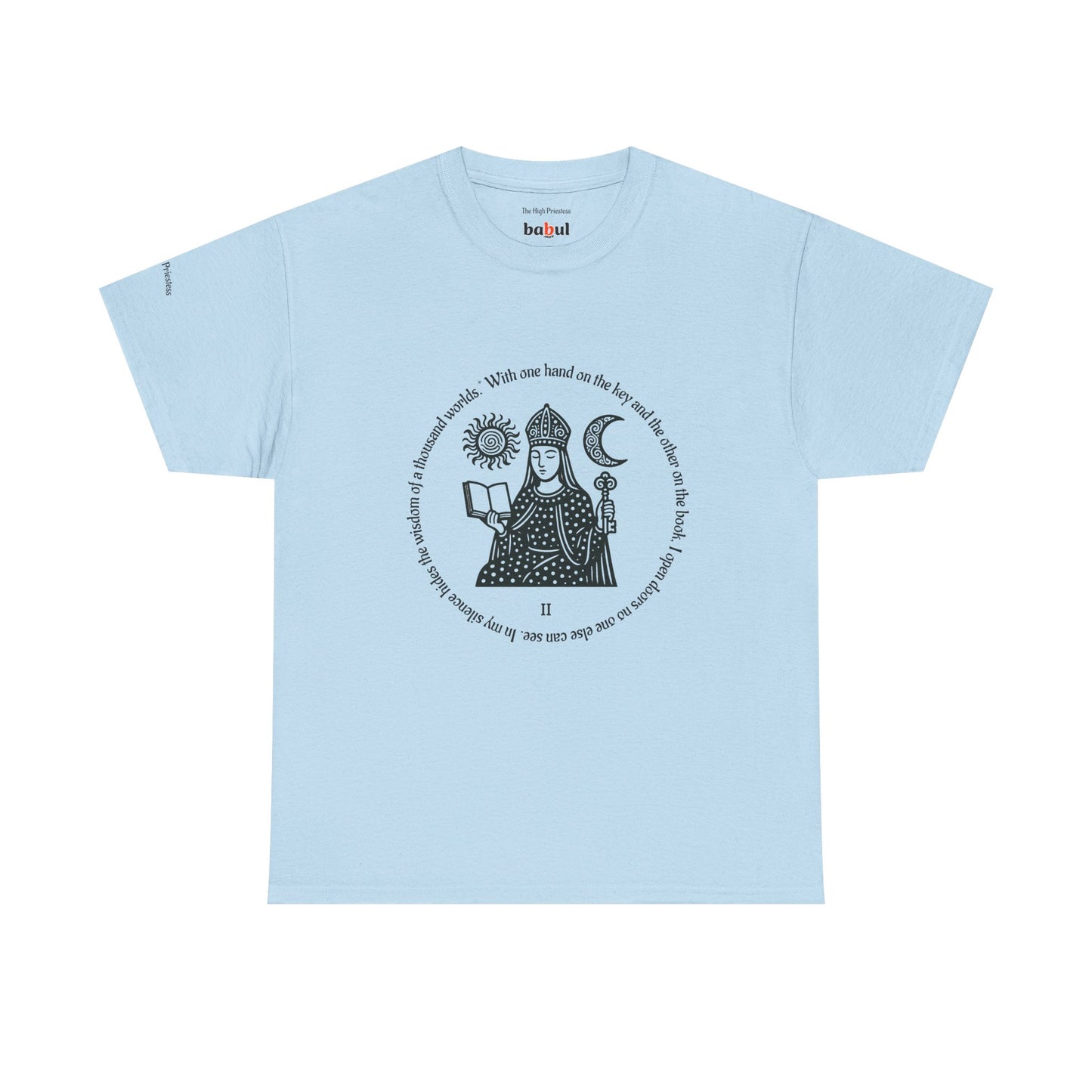 The High Priestess - ArcanaPop T-Shirt – Where Tarot Magic Meets Pop Art